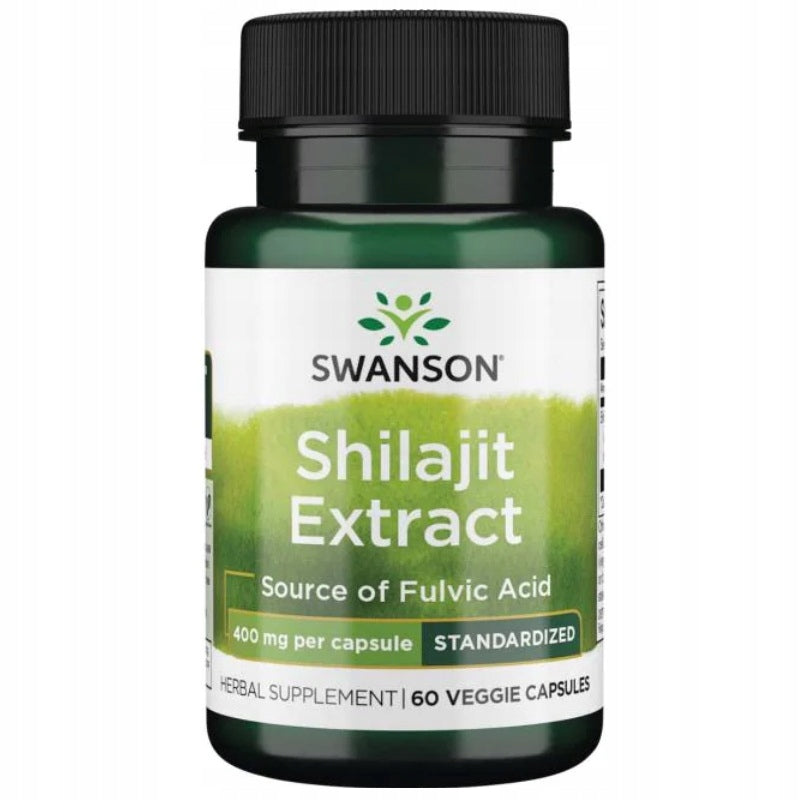 SWANSON Shilajit Fulvic Acid 400 mg Mumio Fulvic Acid 60 capsules