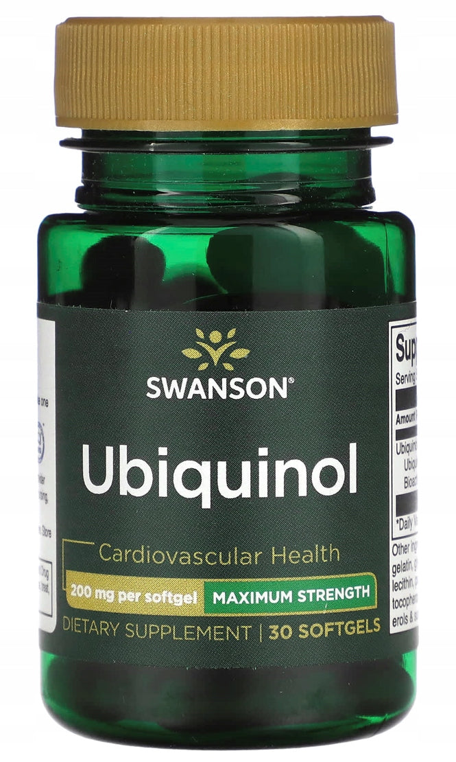 SWANSON Ubiquinol 200mg Coenzyme Q10 KANEKA 30 kaps