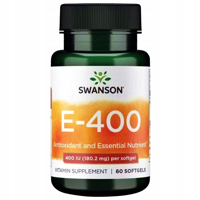 SWANSON VITAMIN E 400 IU DETOX skin 60 kaps BEAUTY YOUTH FIRM SKIN Packaging status original