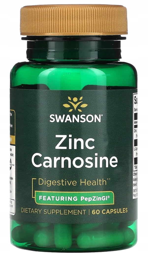SWANSON - ZINC L-carnosine | ZINC Carnosine | PepZin | DIGESTIVE SYSTEM 60k.