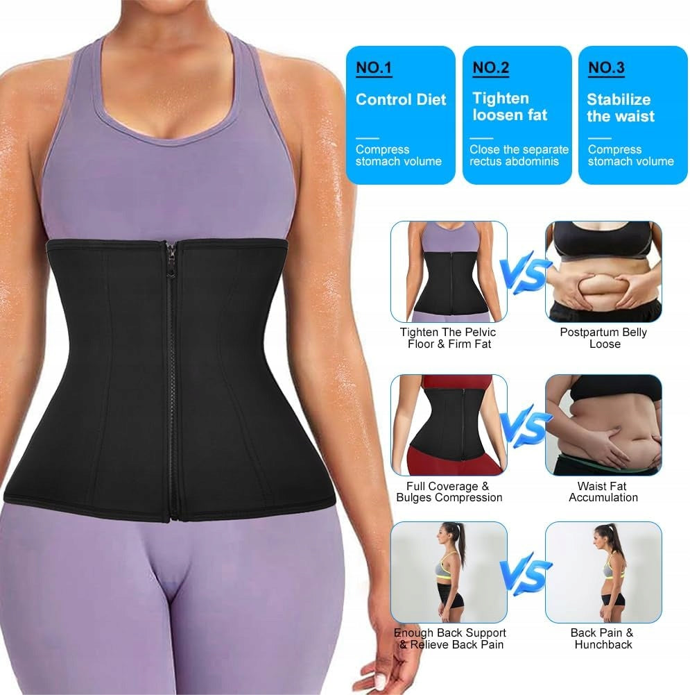 SWEATING BELT ADJUSTABLE SLIMMING ABDOMINAL ELASTIC Body parts hips
