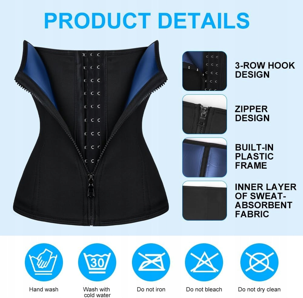 SWEATING BELT ADJUSTABLE SLIMMING ABDOMINAL ELASTIC Size XS