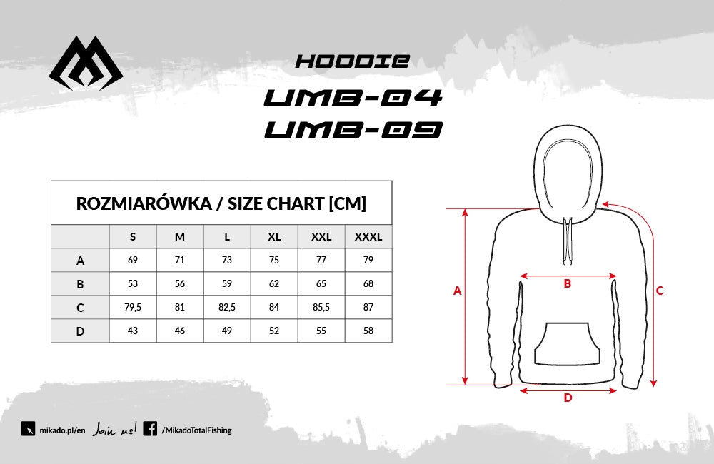 SWEATSHIRT MIKADO CAGE HOODIE size. XXL Manufacturer code UMB-09-XXL