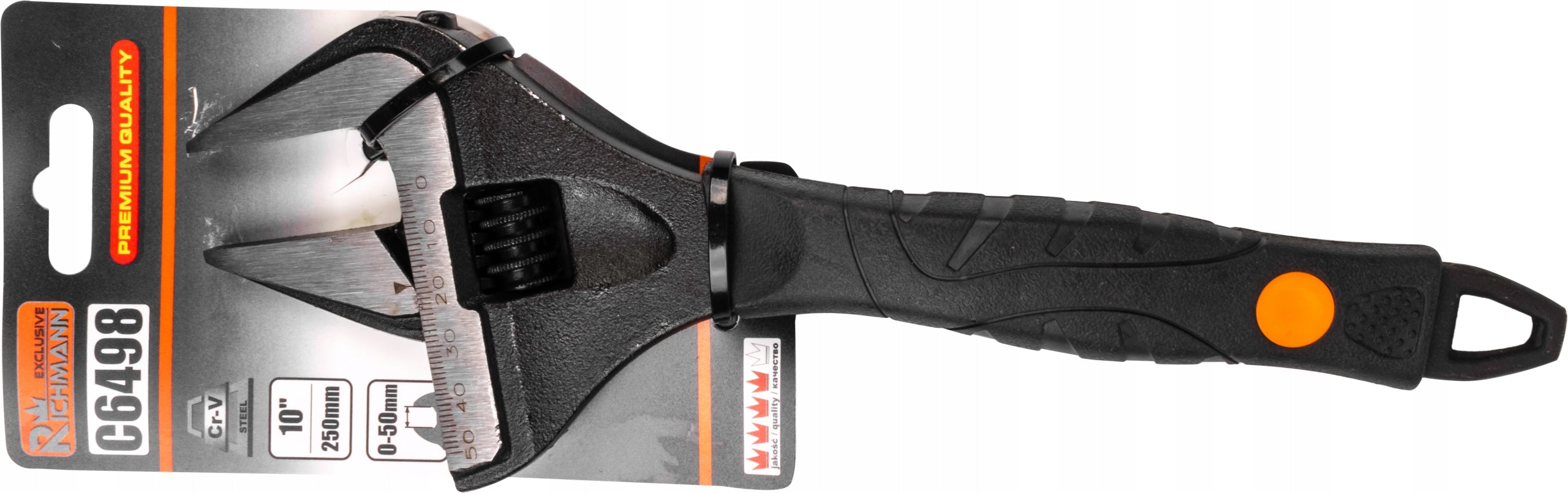 SWEDISH ADJUSTABLE WRENCH SWEDE WIDE 10'' 50mm Brand RICHMANN