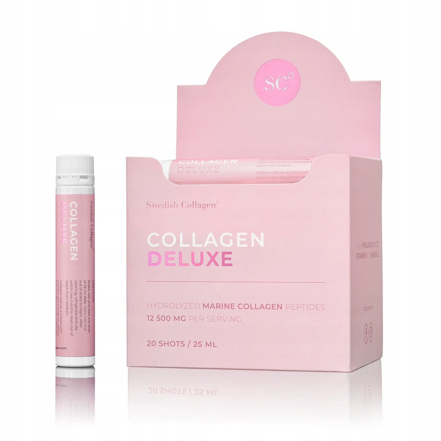 SWEDISH NUTRA COLLAGEN DELUXE SHOT MARINE COLLAGEN PEPTIDES 12 500 MG Manufacturer code 7350122360265