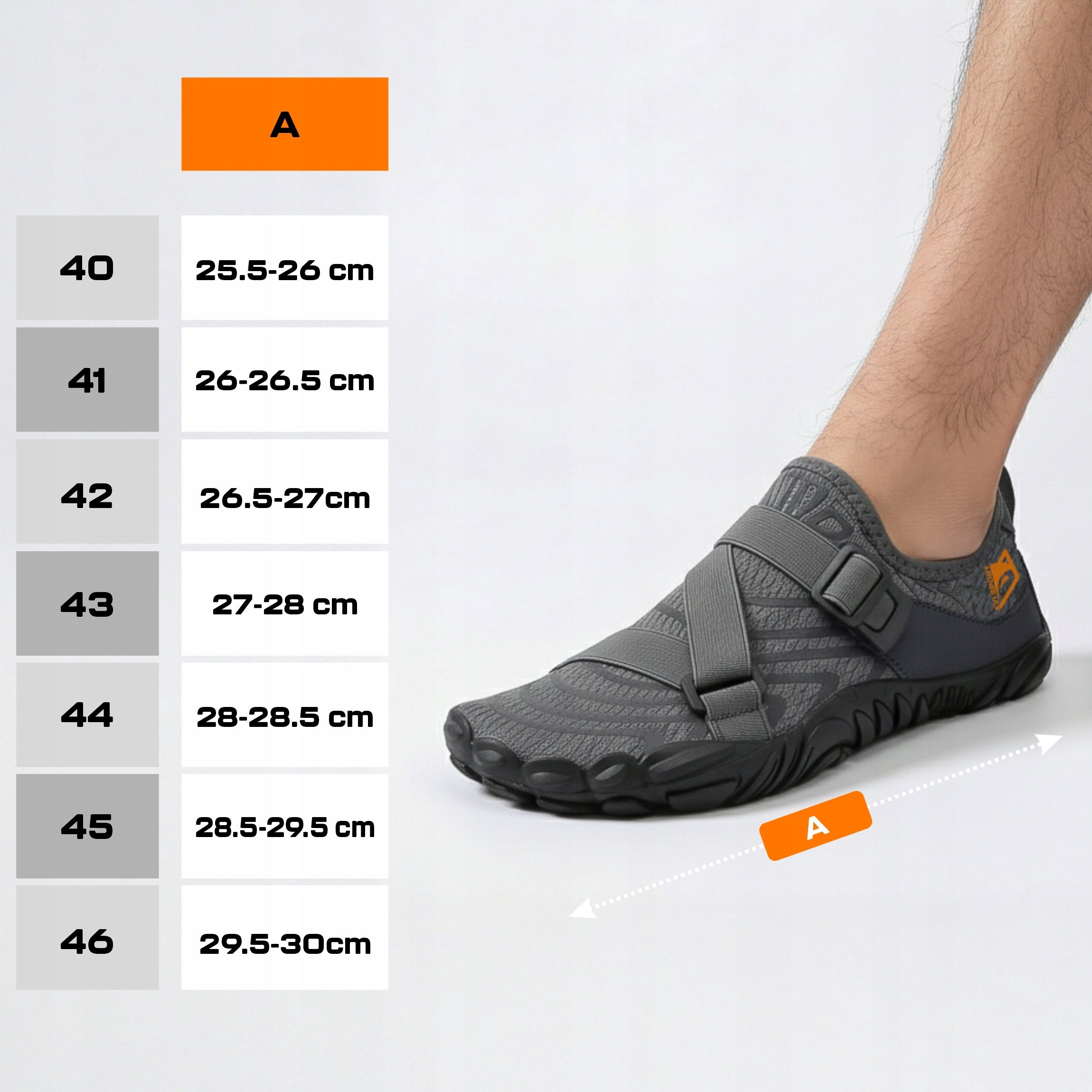 SWIMMING AND WALKING WATER SHOES MEN'S SEA URCHINS HARD SOLE STRAP 43 Brand EVI