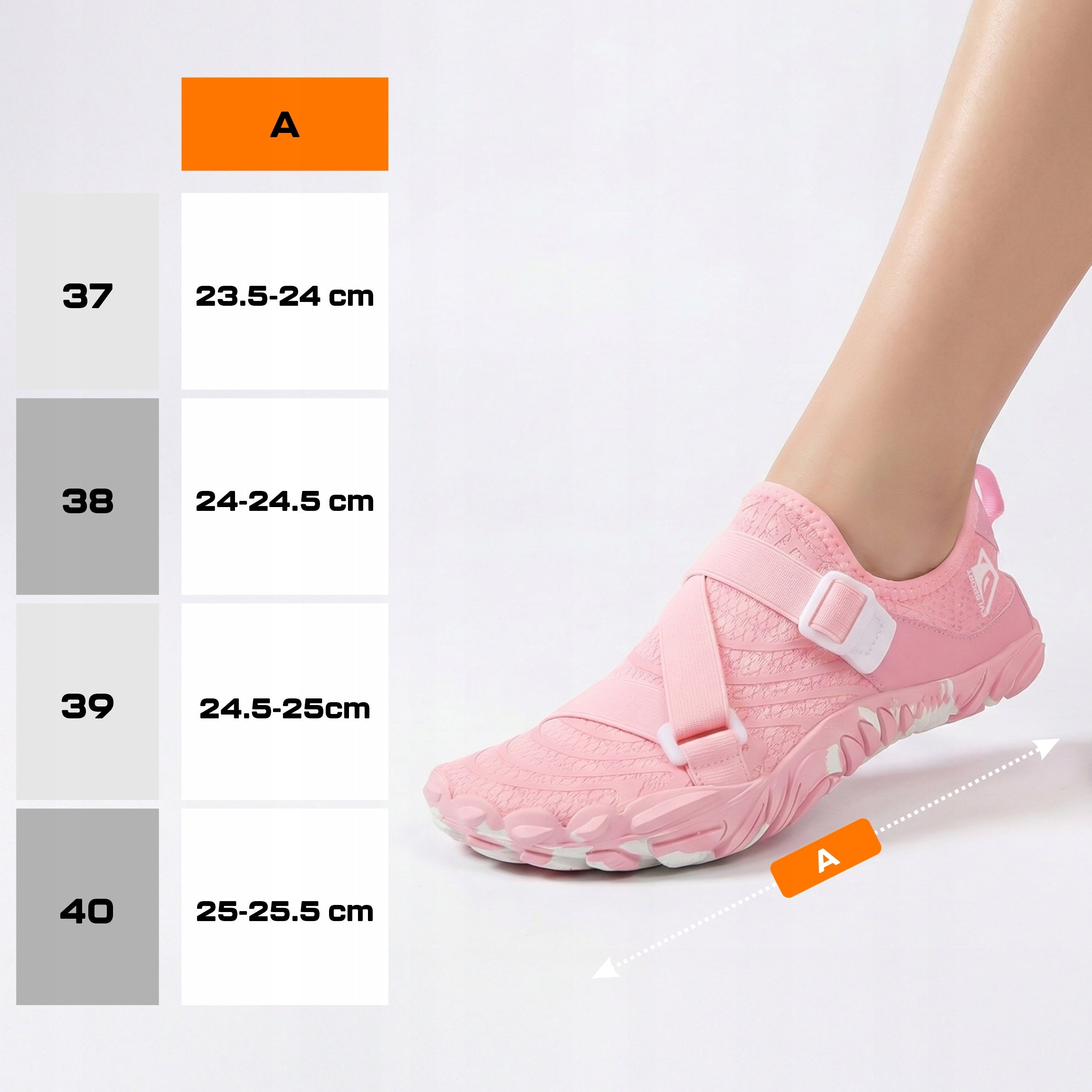 SWIMMING AND WALKING WATER SHOES SEA URCHINS WOMEN'S HARD SOLE STRAP 38 Brand EVI