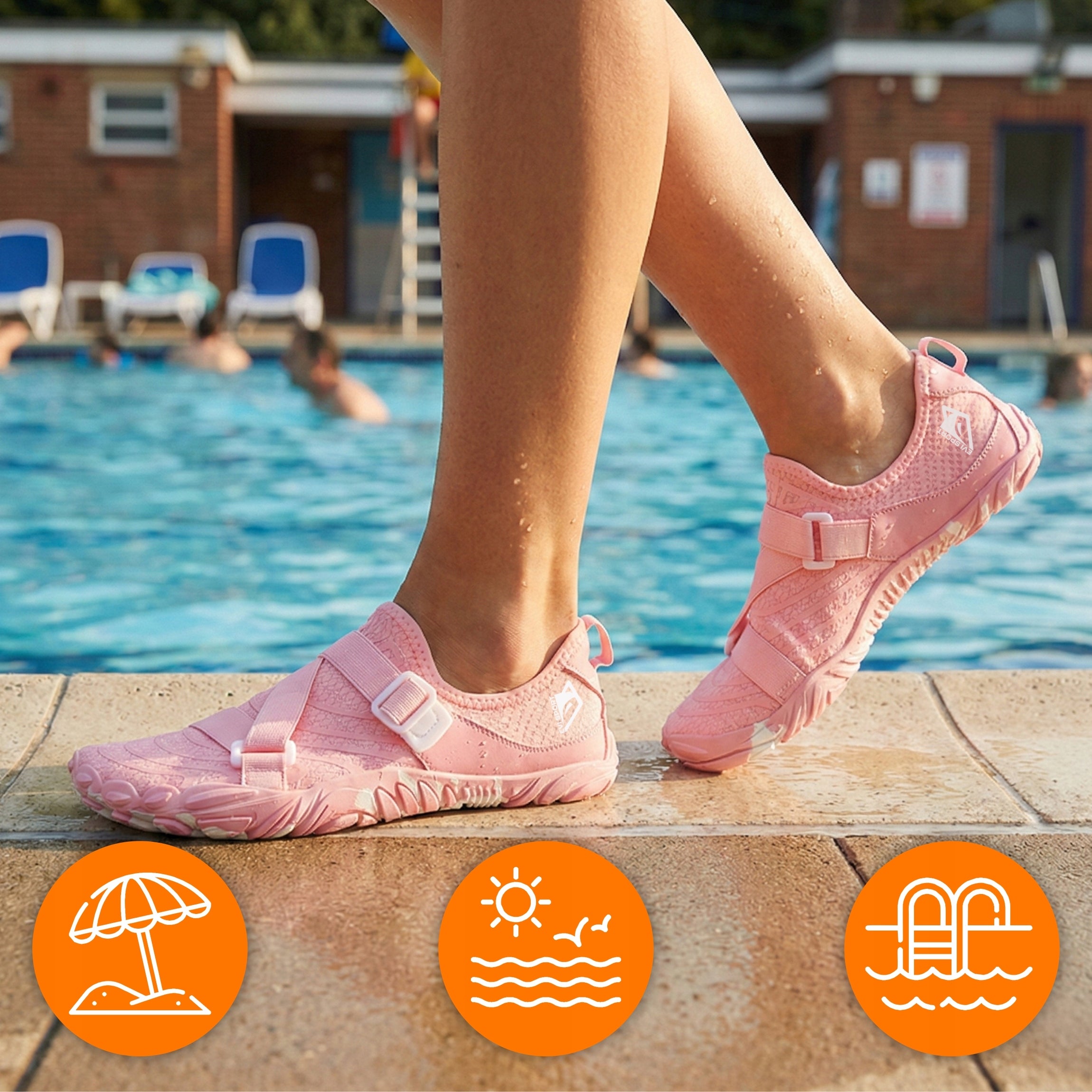 SWIMMING AND WALKING WATER SHOES SEA URCHINS WOMEN'S HARD SOLE STRAP 38 Kind shoes
