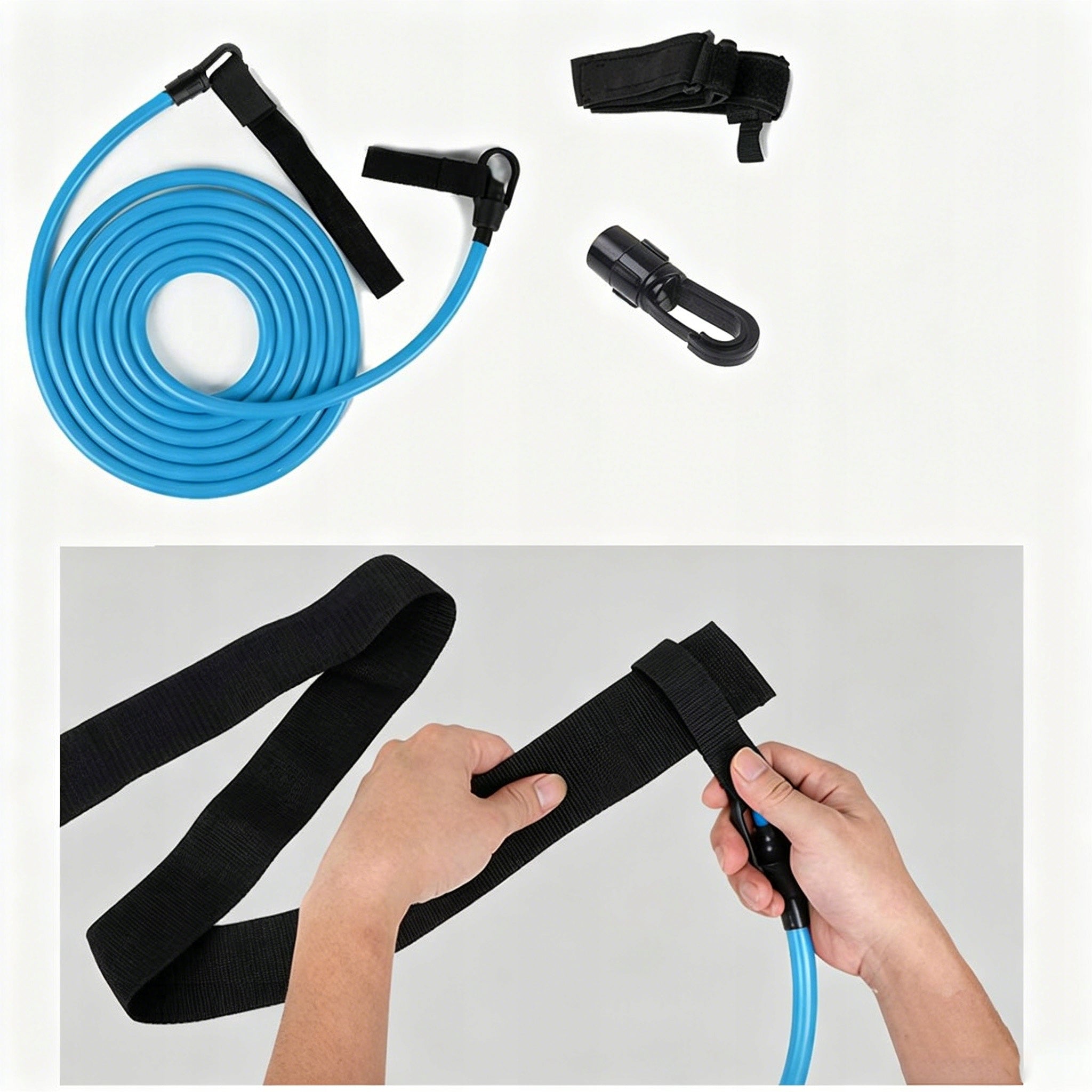 SWIMMING BELT IN THE POOL – RESISTANCE HARNESS, ADJUSTABLE, 4 M, FOR TEENAGERS Gender unisex product