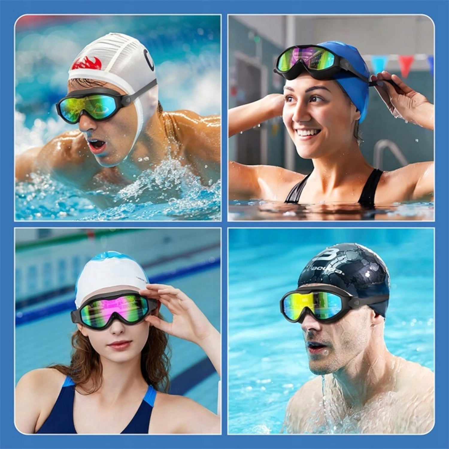 SWIMMING GOGGLES 100% ANTI-FOG + CASE Manufacturer code 6942787678253