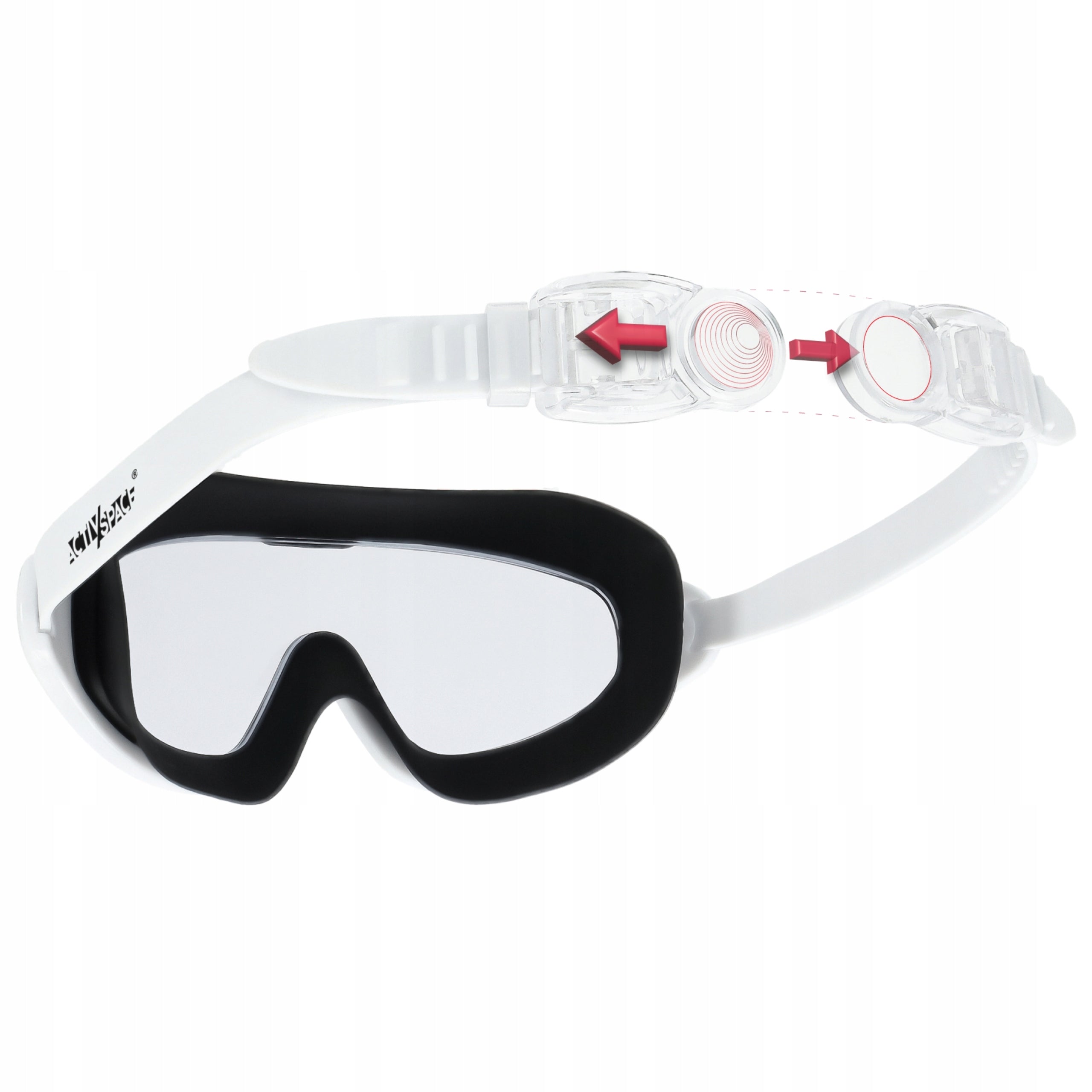 SWIMMING GOGGLES ANTI-FOG SWIMMING POOL GOGGLES +NOSE PLUGS AND CASE Kind for adults