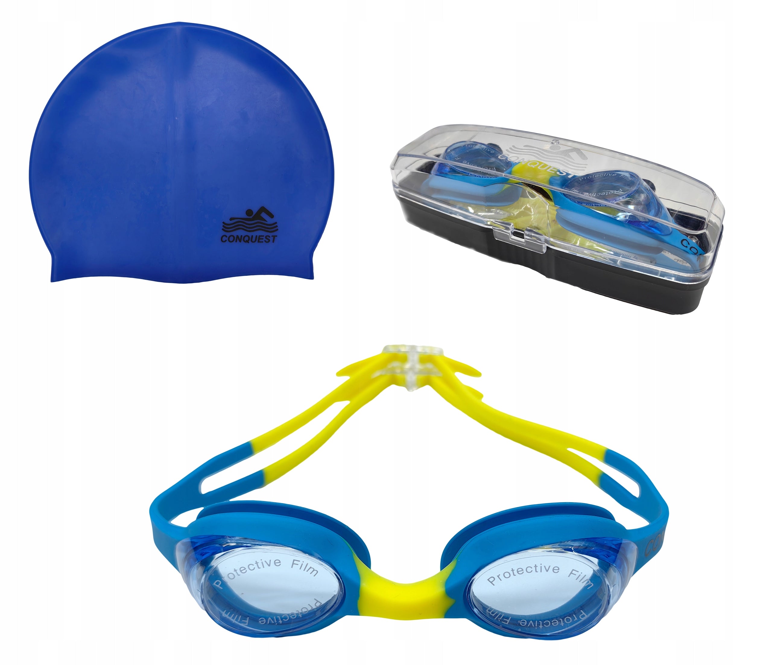 SWIMMING GOGGLES FOR CHILDREN SWIMMING POOL JUNIOR UNIVERSAL + CASE Model BL1023