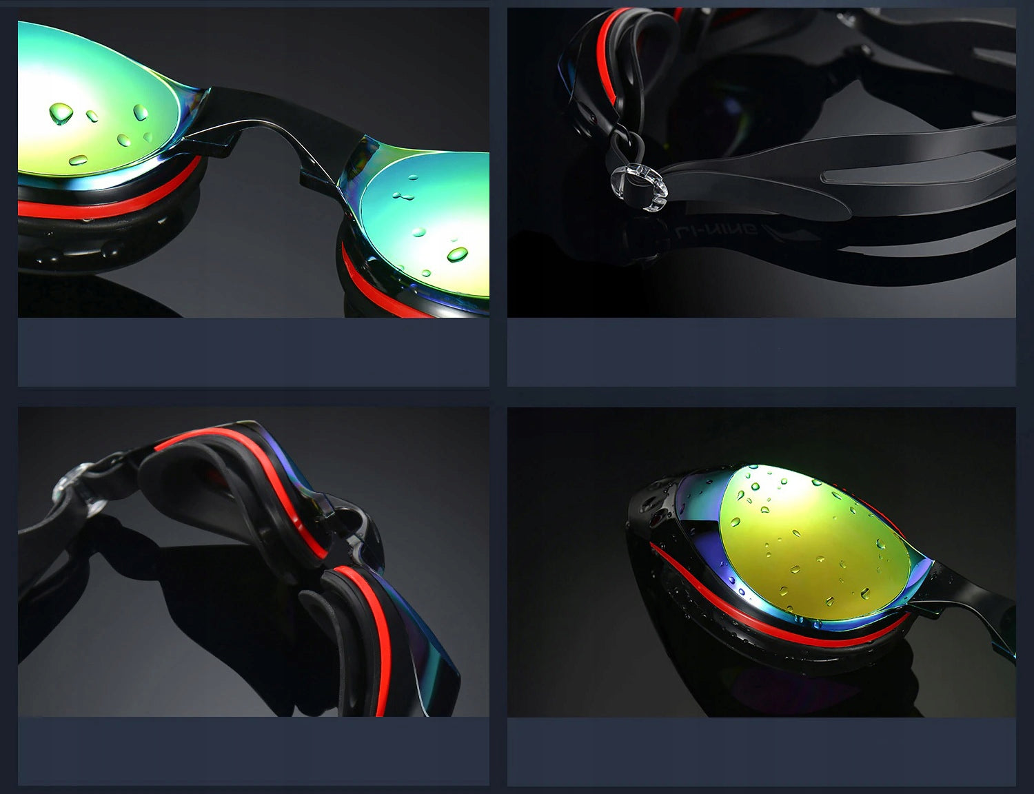 SWIMMING GOGGLES FOR POOL ANTI FOG SWIMMING GOGGLES + CASE Brand Cleacco