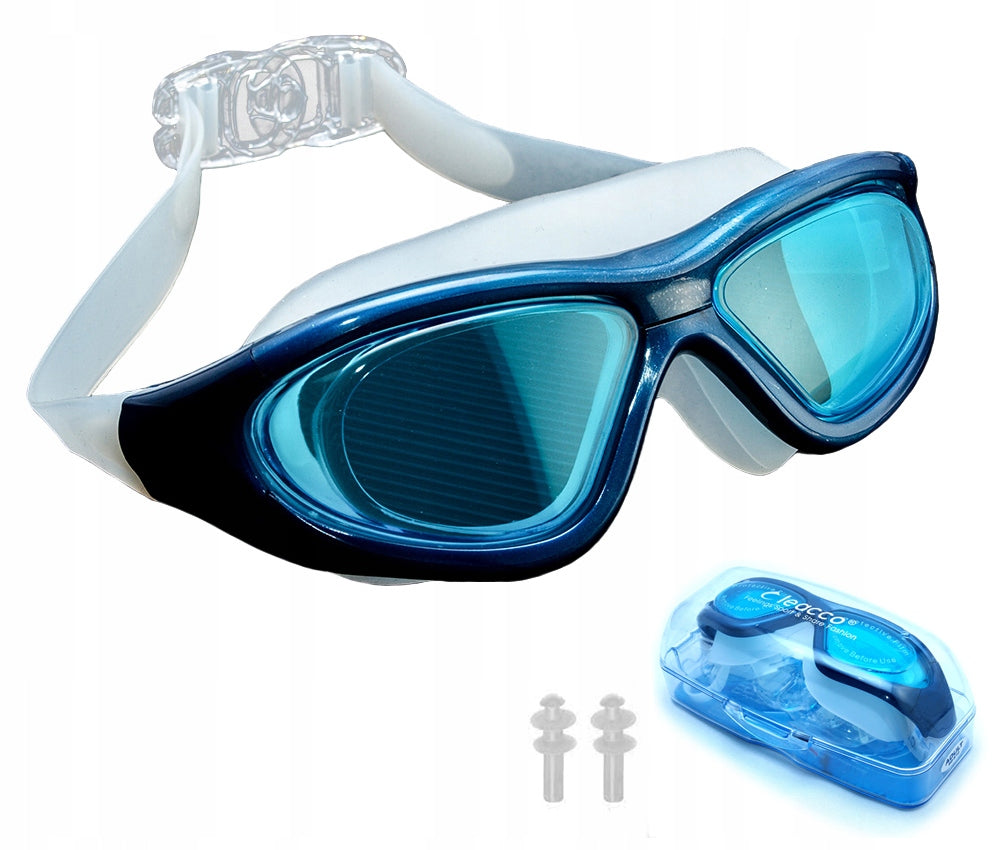 SWIMMING GOGGLES FOR SWIMMING POOL GLASSES MASK ANTI-FOG + CASE