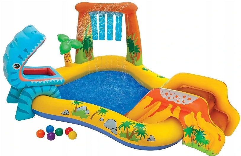 SWIMMING POOL INFLATABLE DINOSAUR SLIDE INTEX WATER SQUARE GARDEN LARGE FOR CHILDREN Manufacturer code 57457457