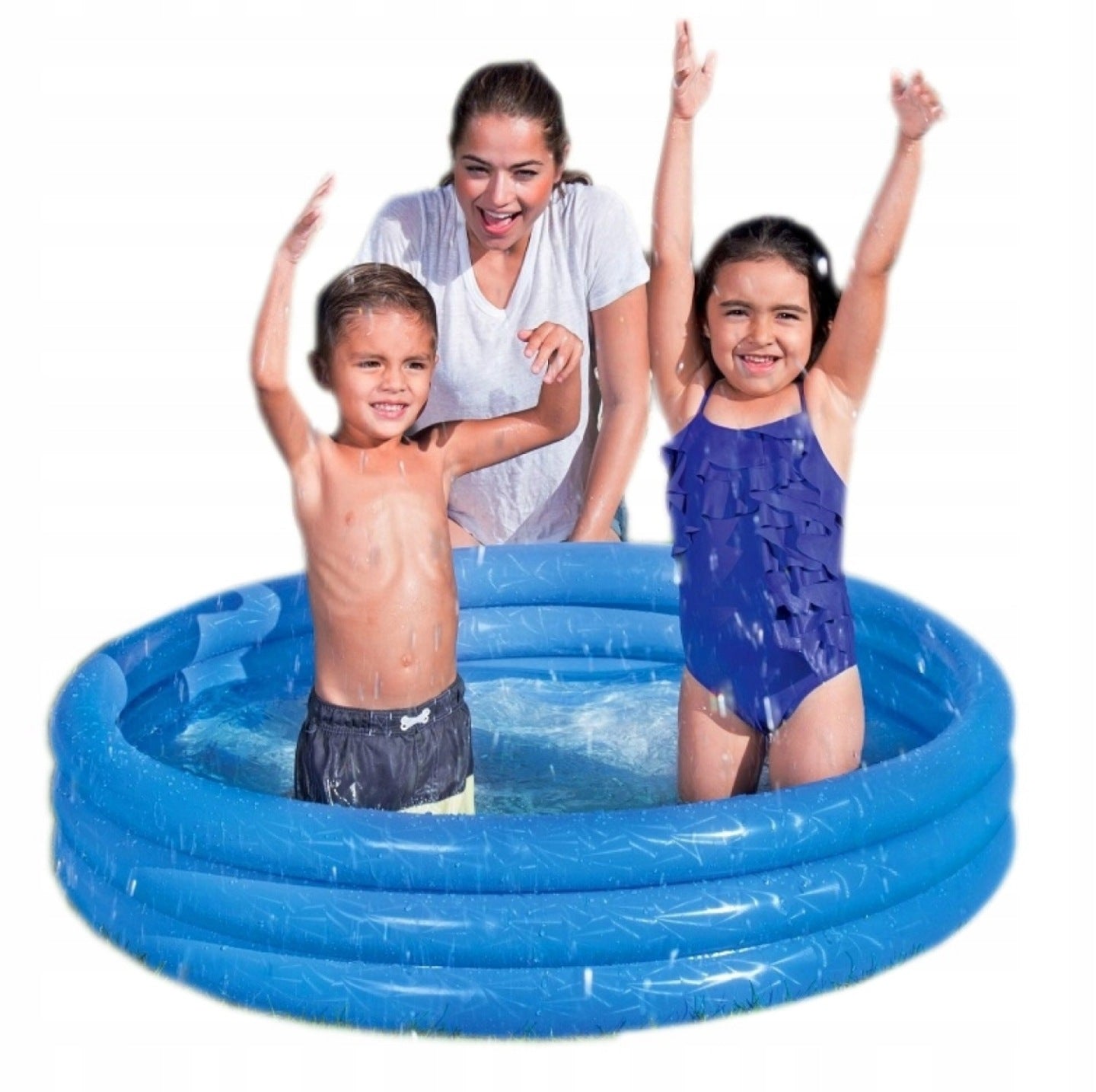 SWIMMING POOL INFLATABLE PADDLING POOL FOR CHILDREN ROUND 102X25CM BESTWAY 51024