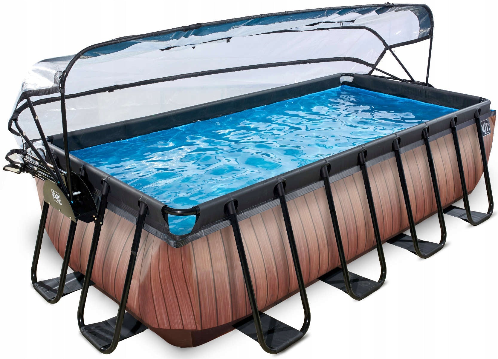 SWIMMING POOL ON A FRAME WITH FILTER AND COVER 400X200X100CM Brand Exit