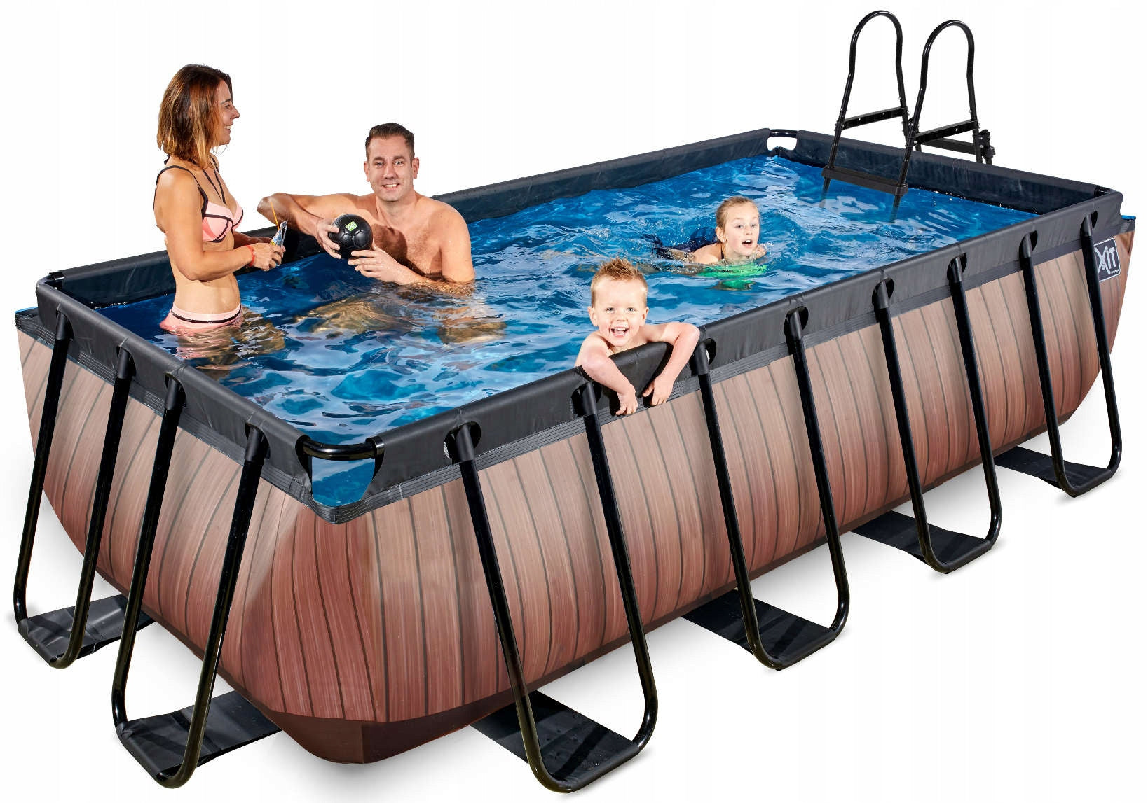 SWIMMING POOL ON A FRAME WITH FILTER AND COVER 400X200X100CM