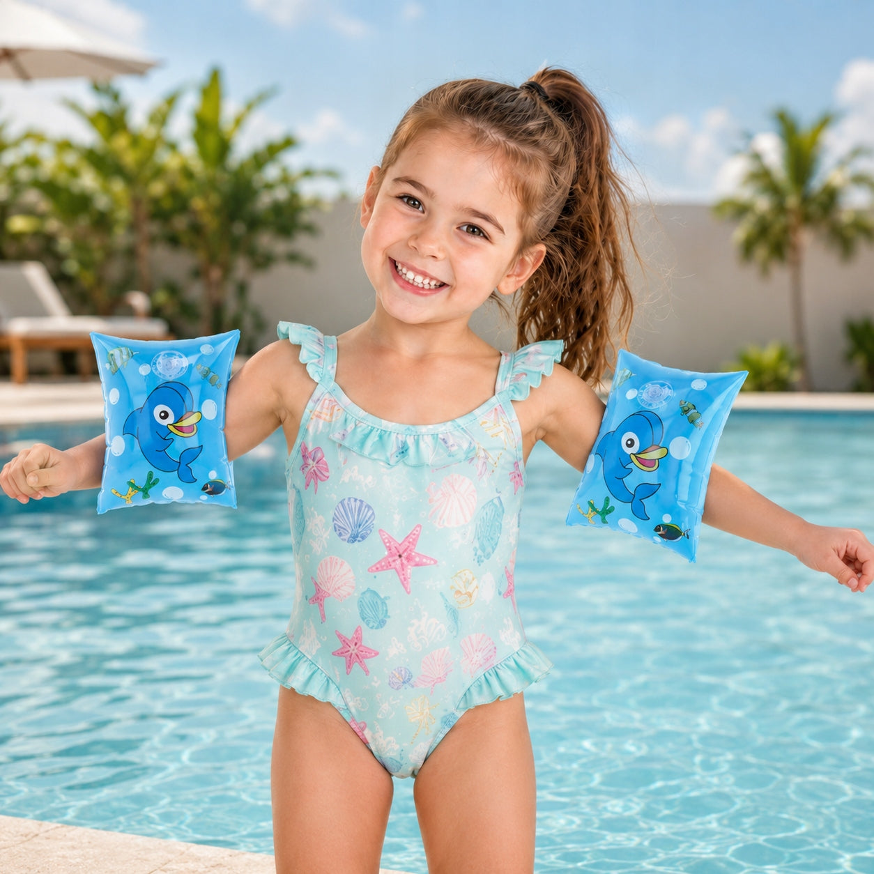SWIMMING SLEEVES SHOULDER PADS FOR CHILDREN FOR SWIMMING POOL TO THE BEACH MIX V2 Manufacturer code rękawki do pływania dla dzieci Profi ID