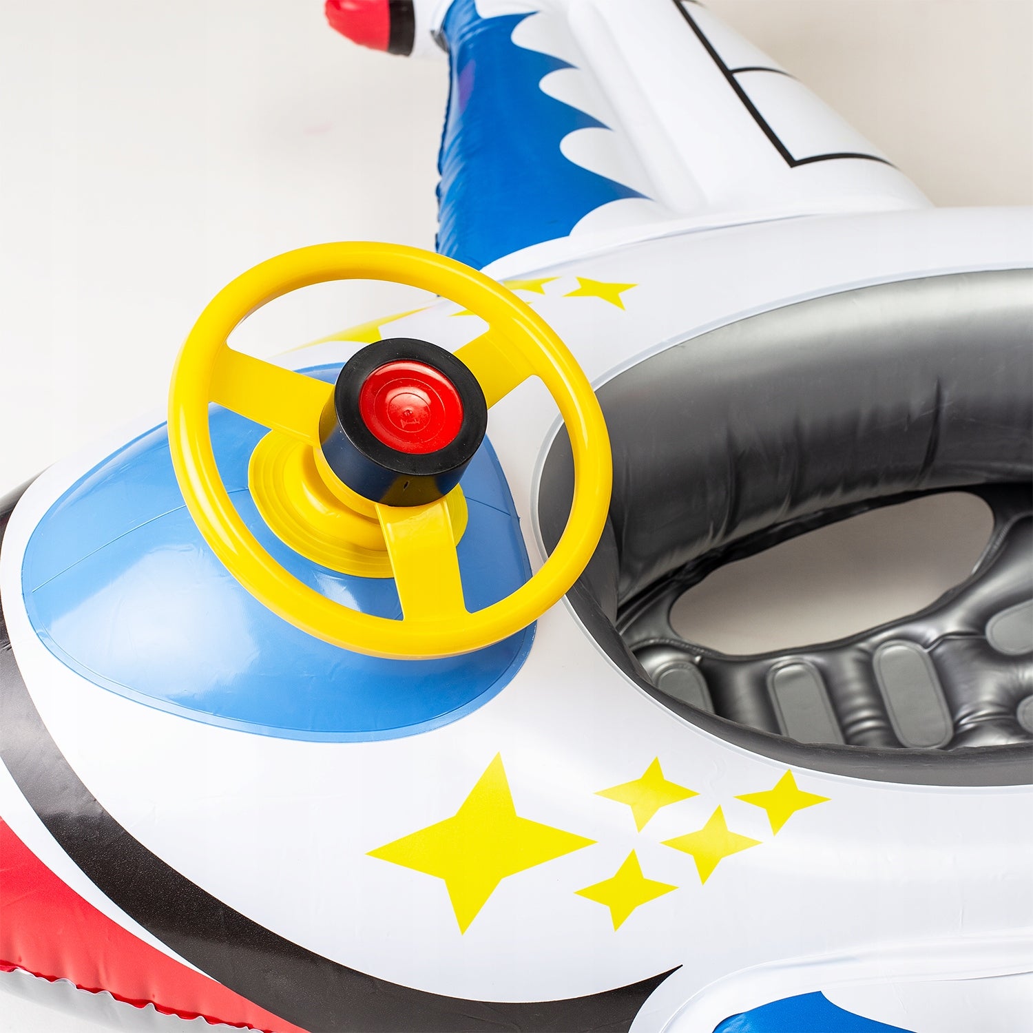 SWIMMING WHEEL AIRPLANE LARGE INFLATABLE WATER MATTRESS FOR CHILDREN SEAT Model MATERAC DO WODY DMUCHANY Z SIEDZISKIEM SAMOLOT