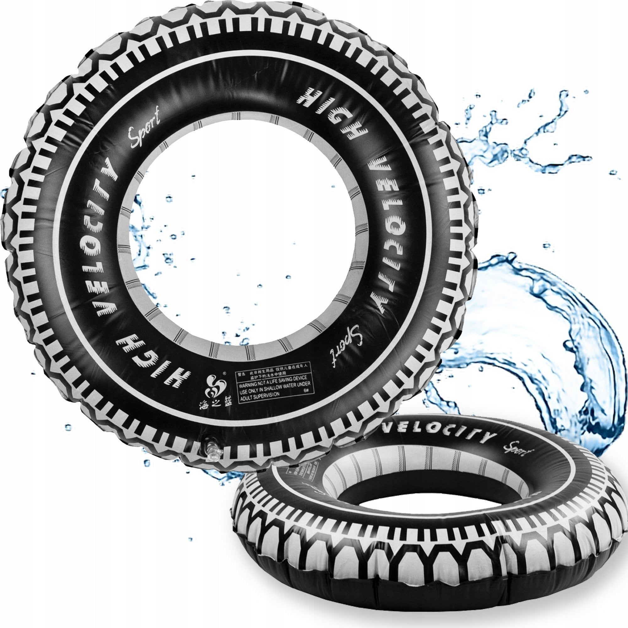 SWIMMING WHEEL BEACH TIRE INFLATABLE CIRCLE MATTRESS SWIMMING POOL 90CM