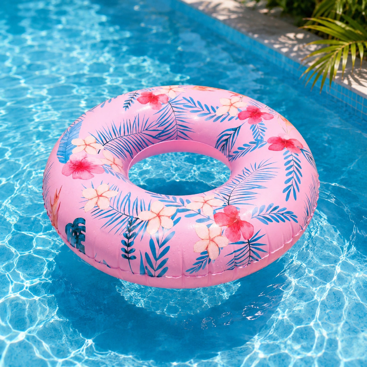 SWIMMING WHEEL INFLATABLE FOR WATER LARGE MATTRESS FOR BEACHES SWIMMING POOL 113 CM XXL Manufacturer code Koło Kwiaty