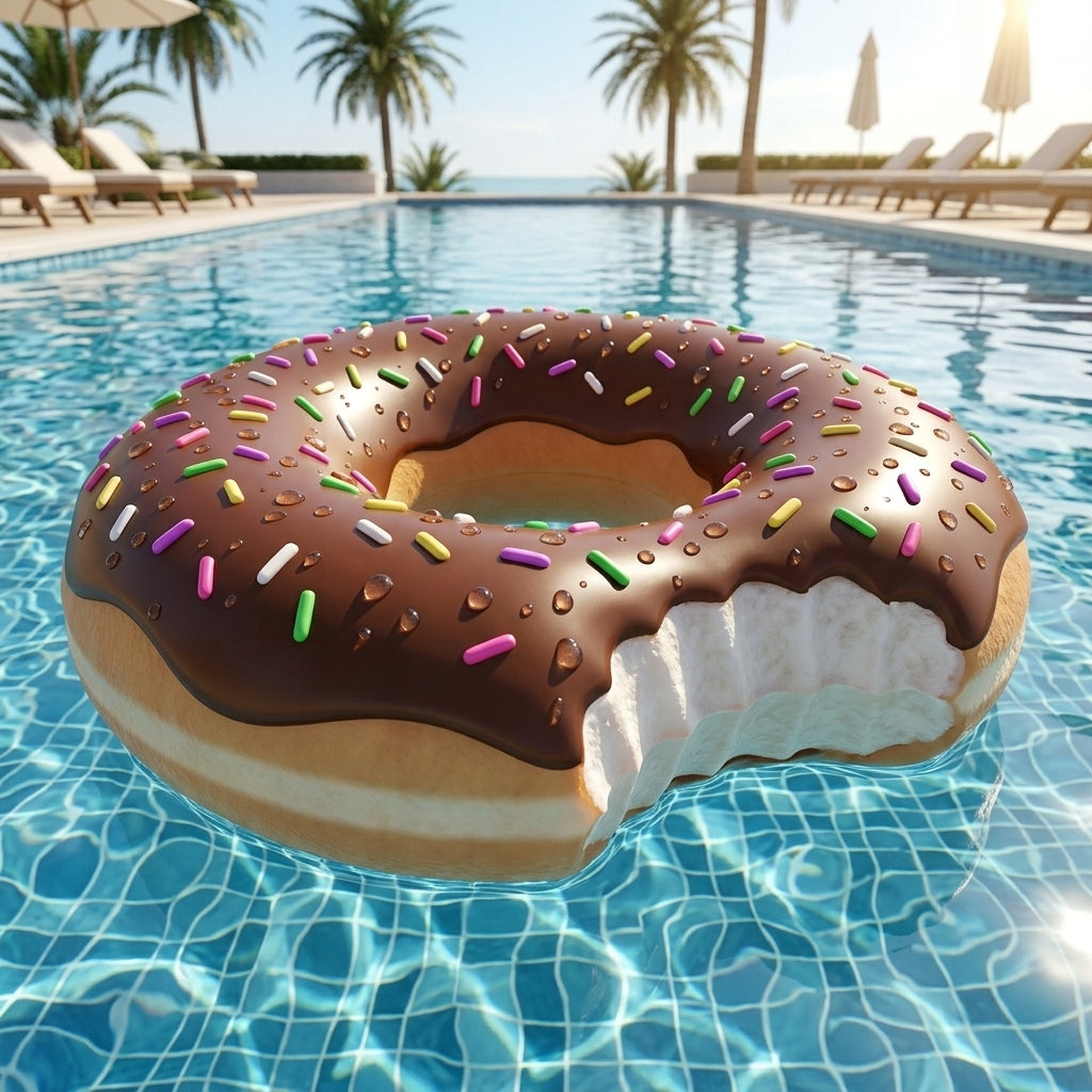 SWIMMING WHEEL INFLATABLE LARGE MATTRESS FOR POOL CIRCLE DONUT 120 CM Maximum load 200 kg