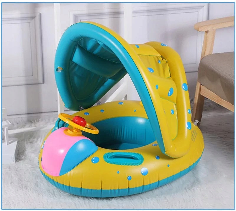 SWIMMING WHEEL INFLATABLE toy car pontoon for child with visor Brand no brand