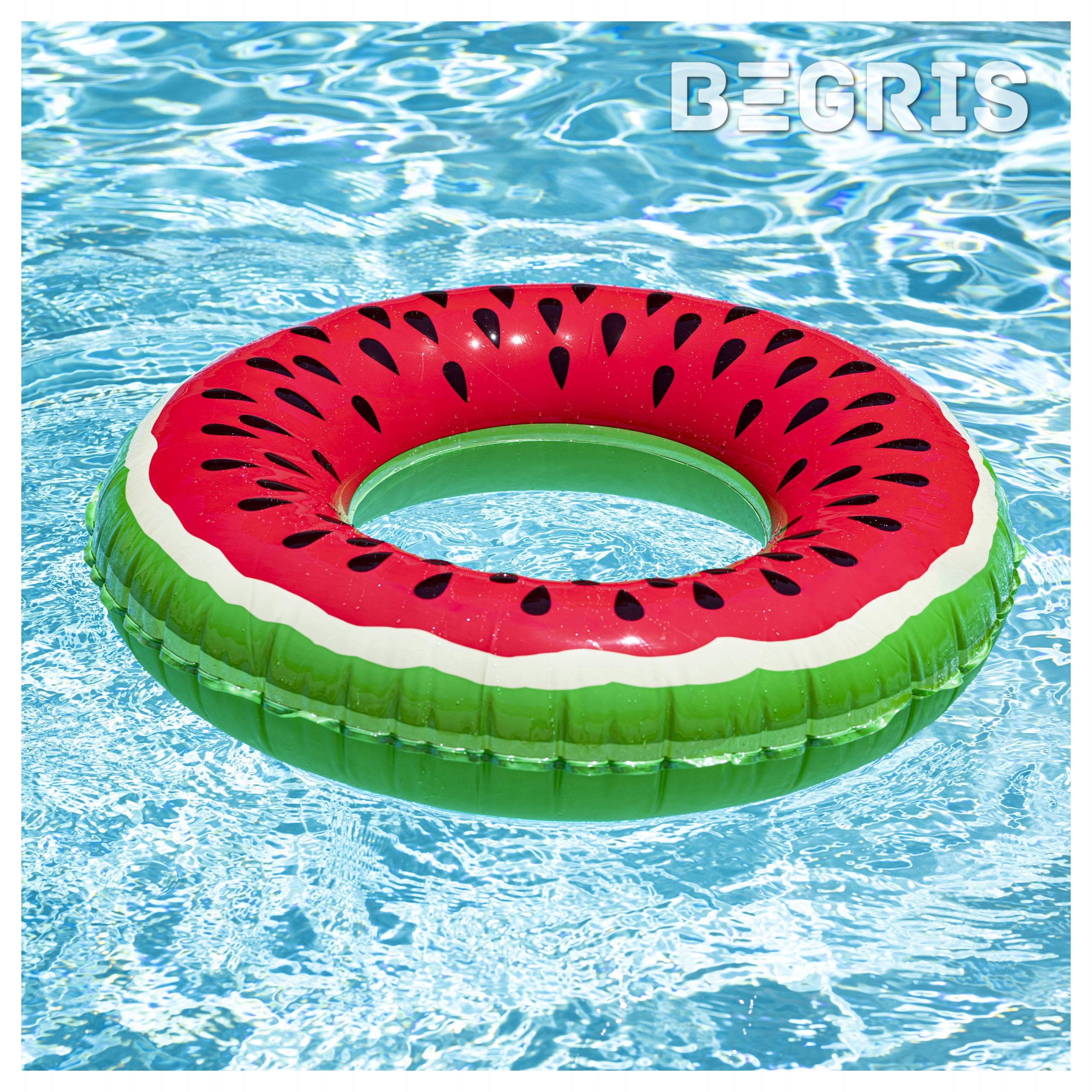 SWIMMING WHEEL LARGE INFLATABLE FOR CHILDREN ADULTS MATTRESS WATERMELON 120CM Length 120 cm