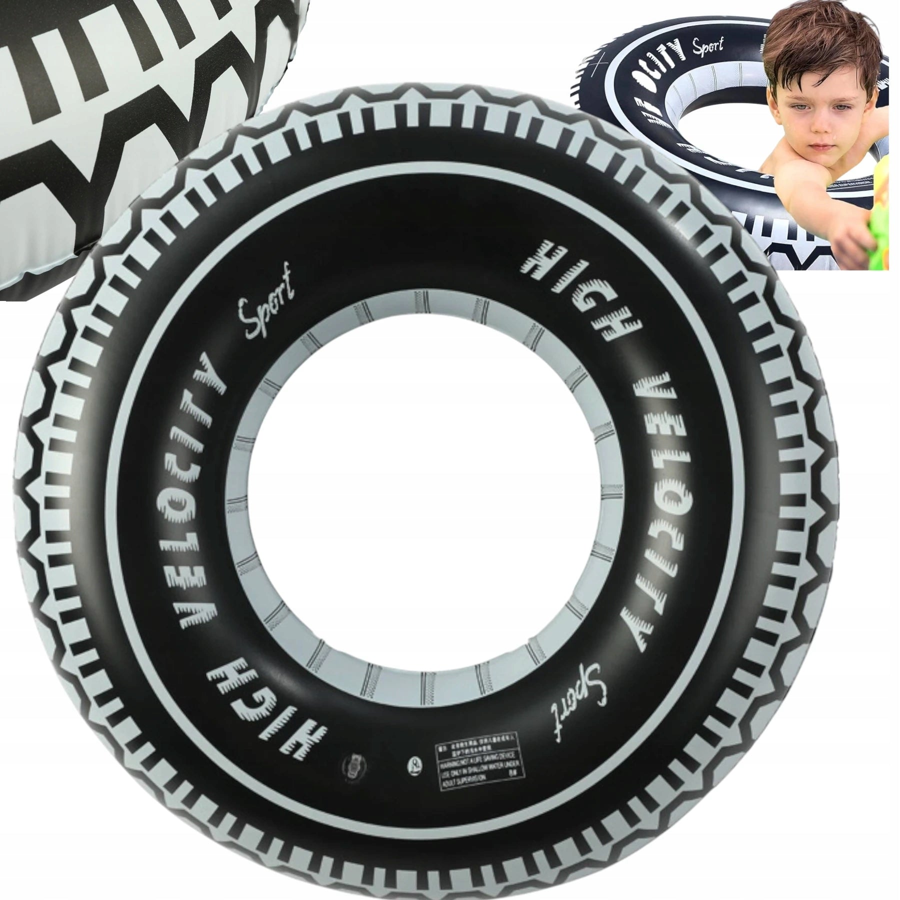 SWIMMING WHEEL TIRE 60CM INFLATABLE POOL WHEEL FOR BEACH BY THE WATER Packaging status original