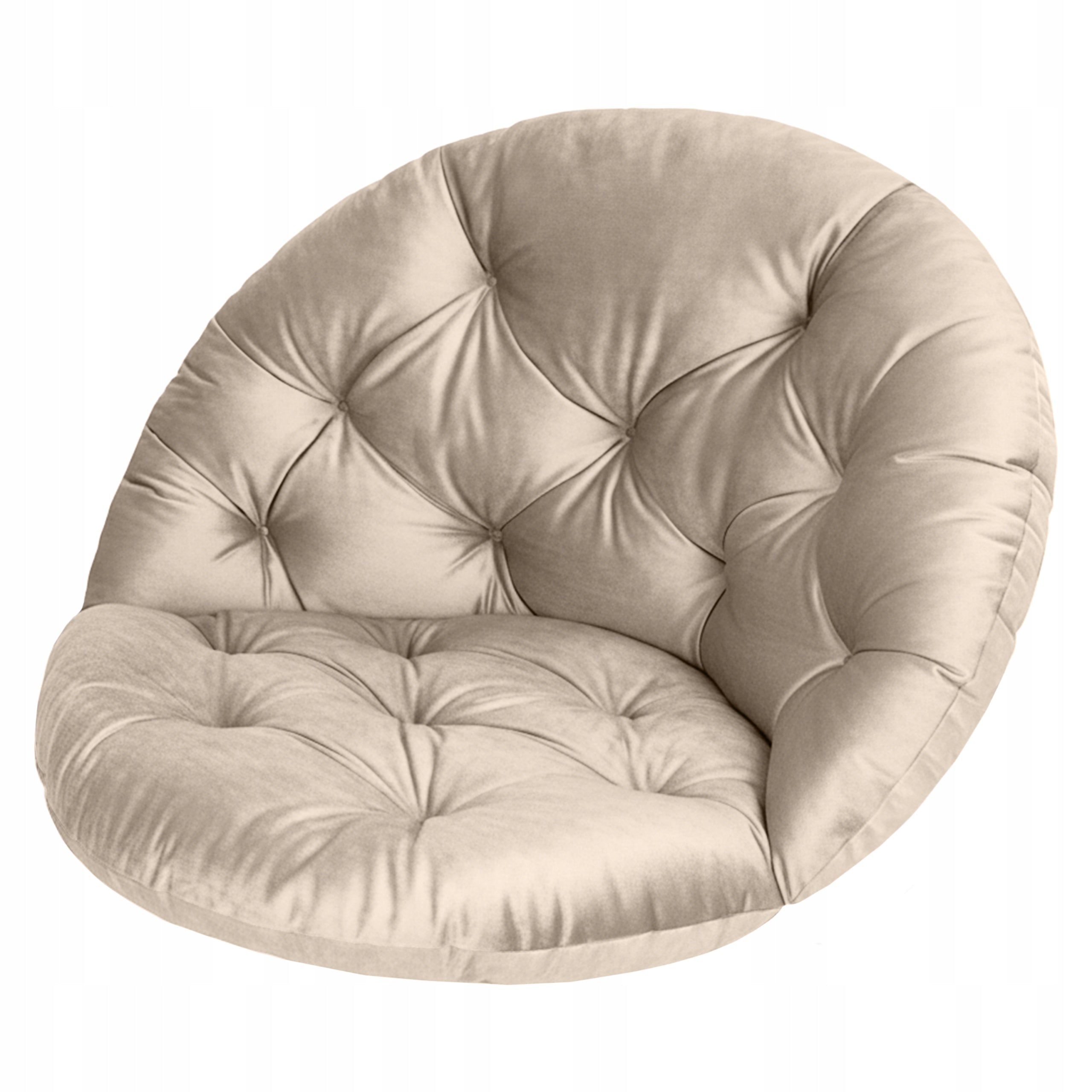 SWING CUSHION HANGING ARMCHAIR STORK NEST VELVET LATTE FOR HOME Line CALIFORNIA