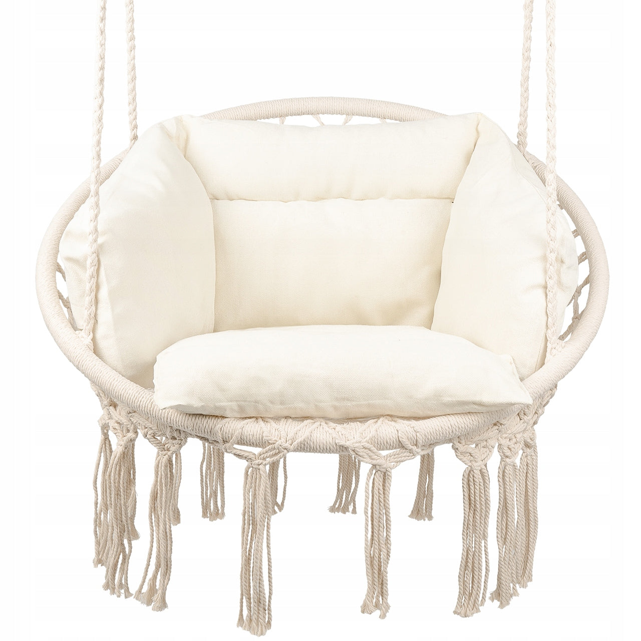 SWING GARDEN ARMCHAIR HANGING STORK NEST WITH PILLOW FOR HOME GARDEN Line Fotel Wiszący z Poduszką