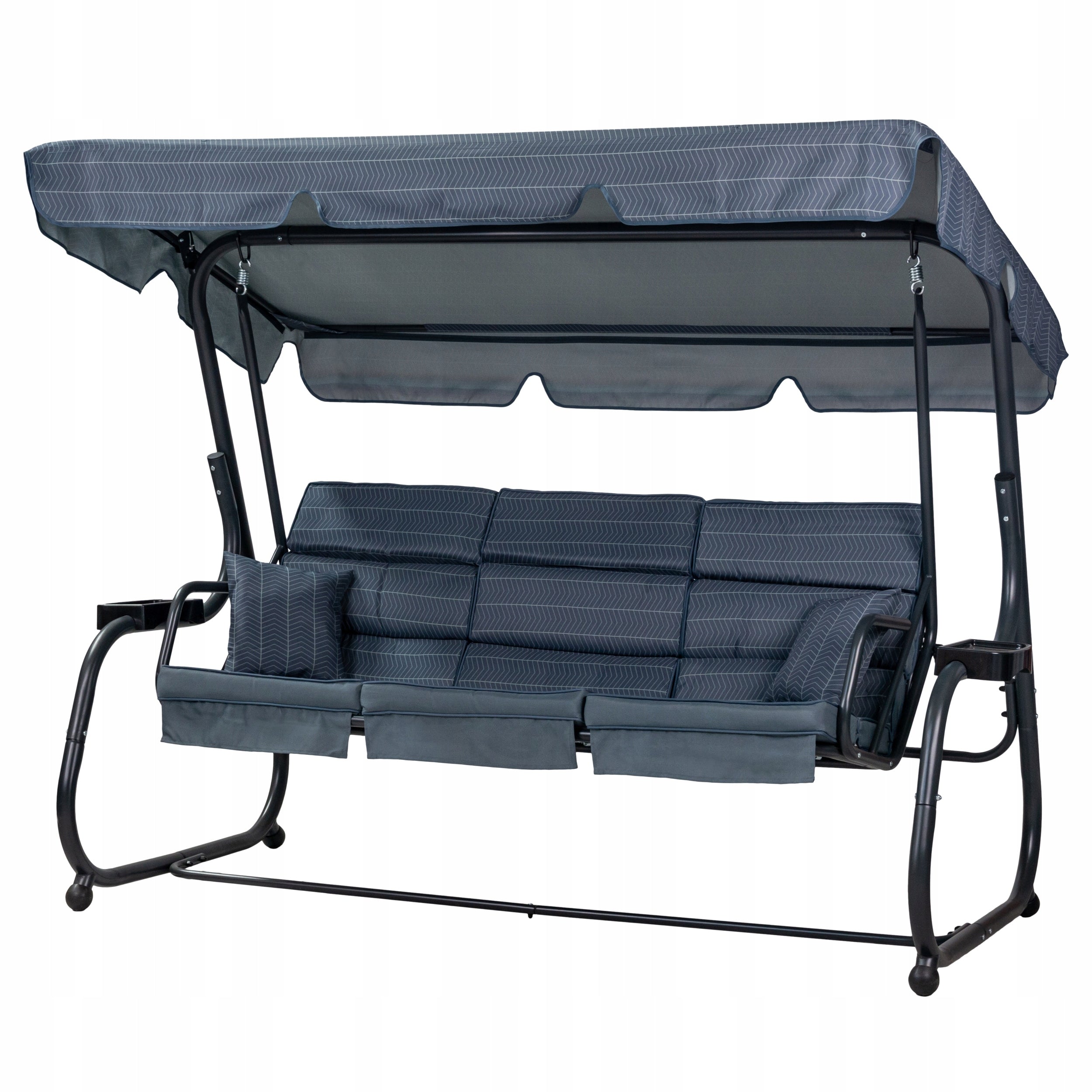 SWING Garden ROCKING BENCH 3 seater LARGE COUCH FOLDING mosquito net Packaging status original