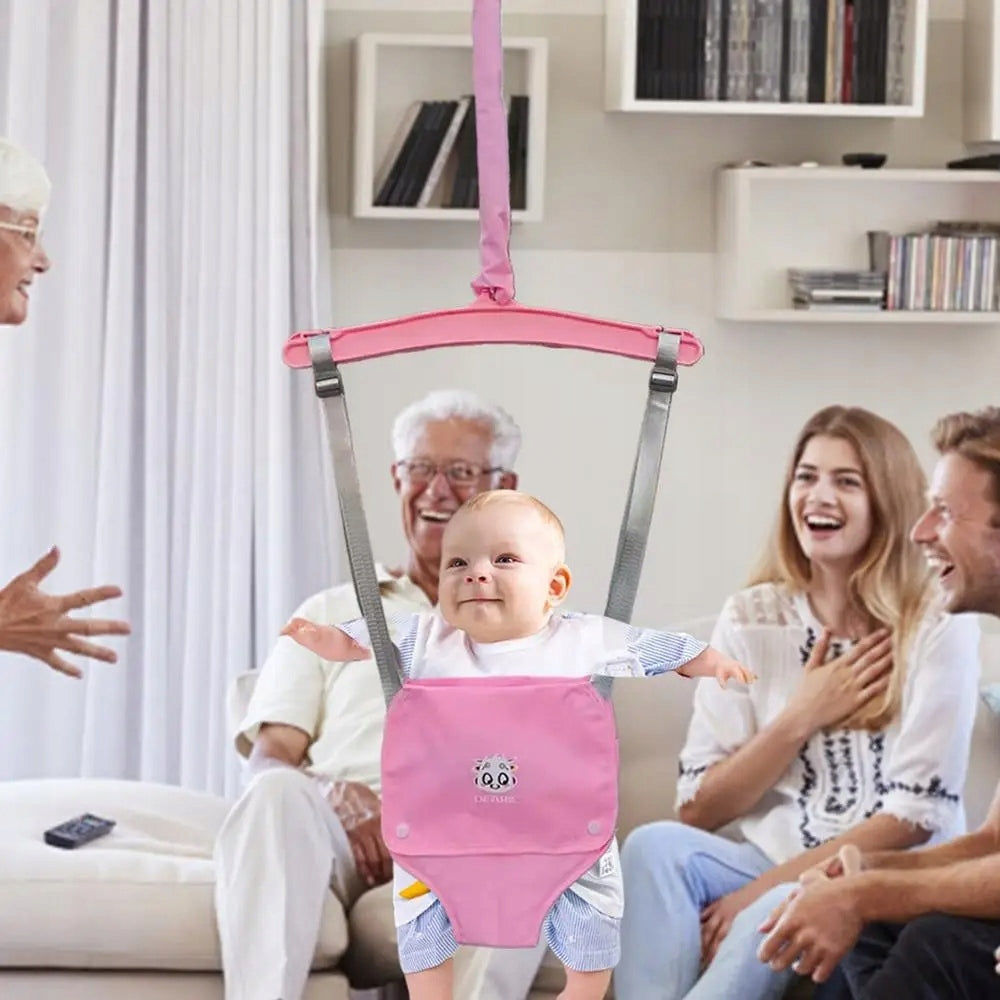 SWING JUMPER, HIGH CHAIR, FOR BABIES, PINK, TOYS FOR CHILDREN Manufacturer code HUŚTAWKA SKOCZEK
