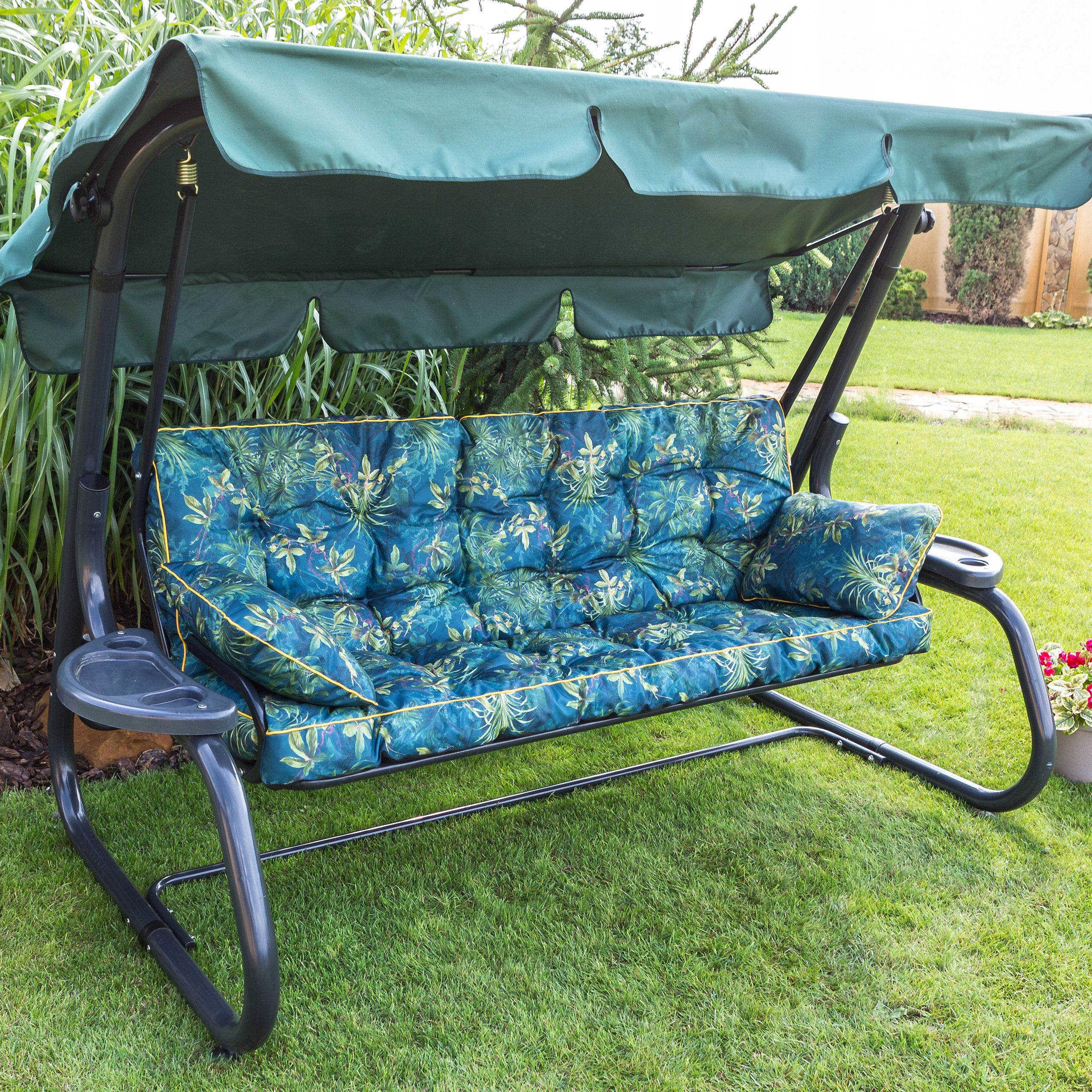 SWING PILLOW Cushion for Garden Bench WATERPROOF for 3 people 150cm Packaging status original