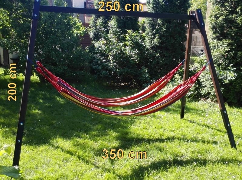 SWING SOLID 2 seats + 2 hammocks + stork nest Kind freestanding