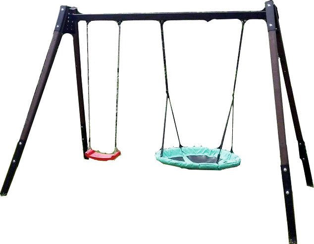 SWING SOLID 2 seats + 2 hammocks + stork nest