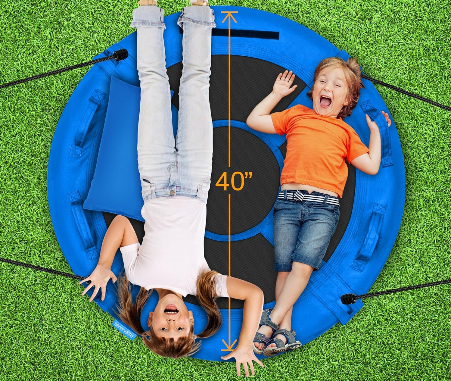 SWING STORK GARDEN NEST FOR CHILDREN 100CM 320KG ROTATING HANDLES Packaging status original