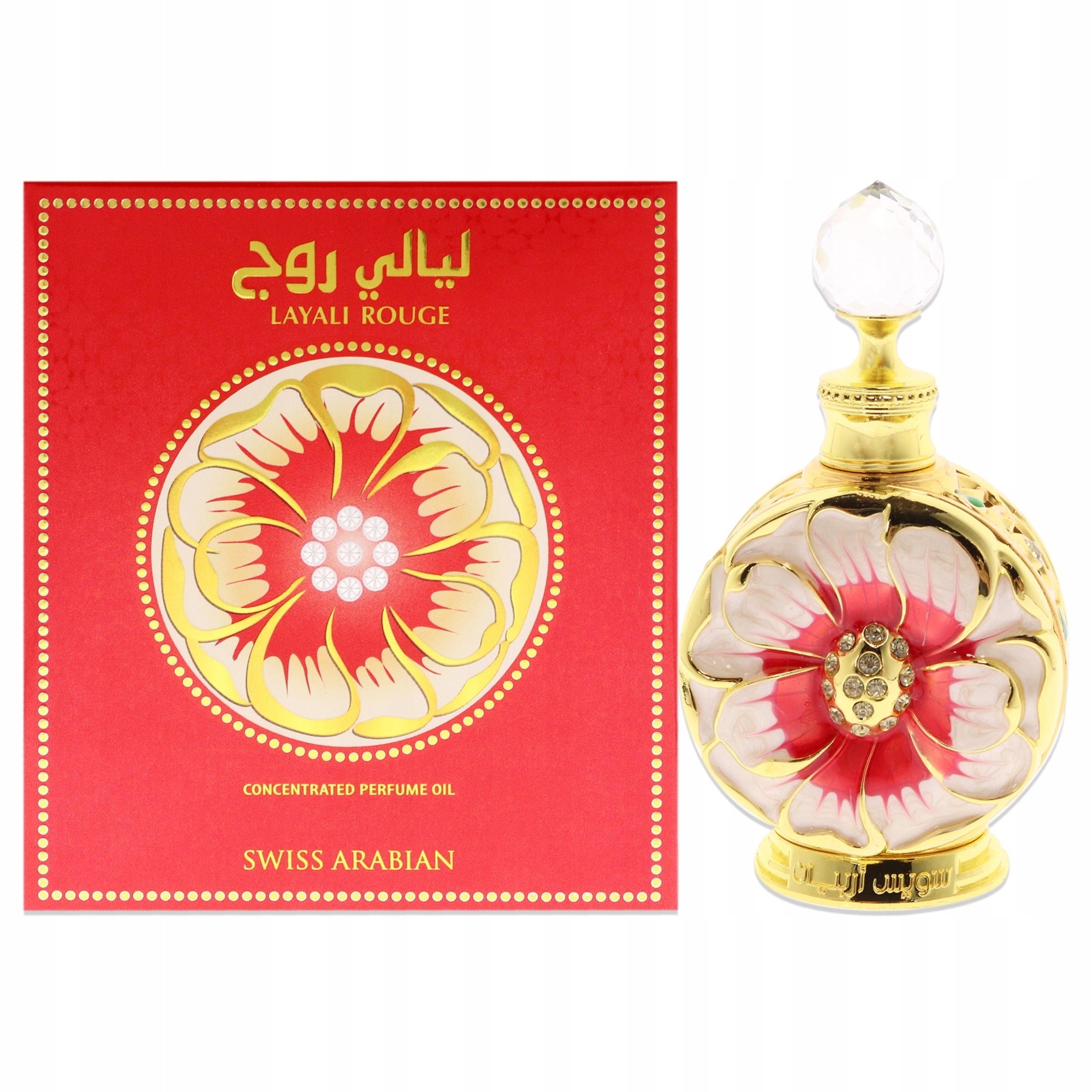 SWISS ARABIAN Layali Rouge Concentrated Perfume Oil (Unisex) 15 ml