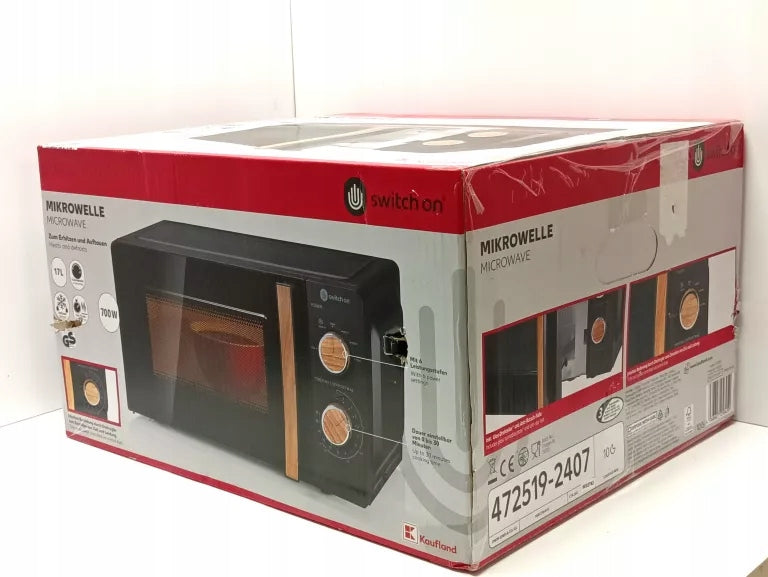 SWITCH ON MICROWAVE OVEN 700W BLACK Model MW-H0201
