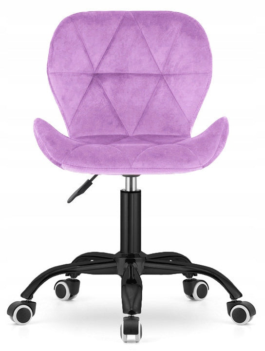 SWIVEL ARMCHAIR LUGANO Purple Velvet Black Modern Base Manufacturer code 5906361487083