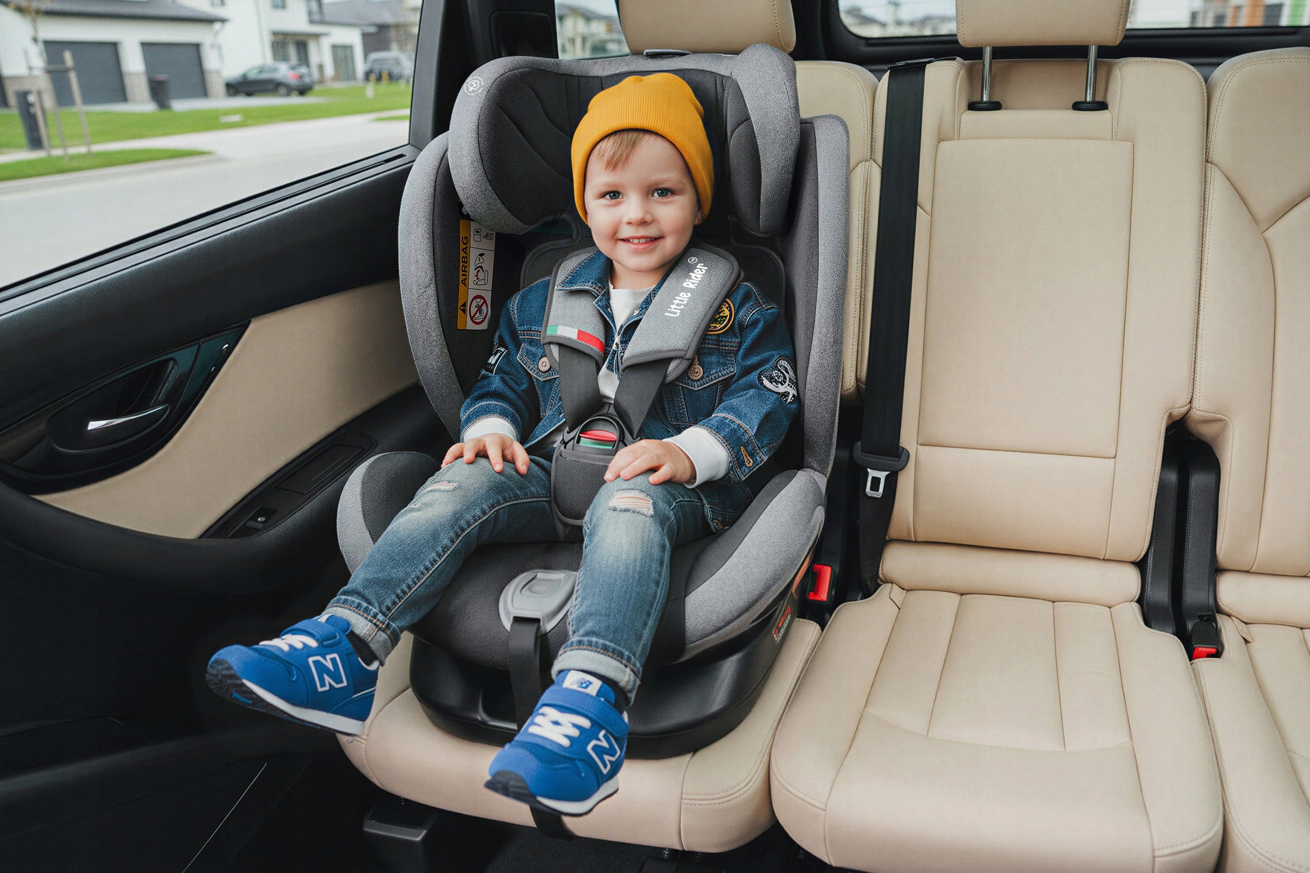 SWIVEL CAR SEAT 360° ISOFIX 40-150 CM i-Size R129 + ORGANIZER Weight category not specified