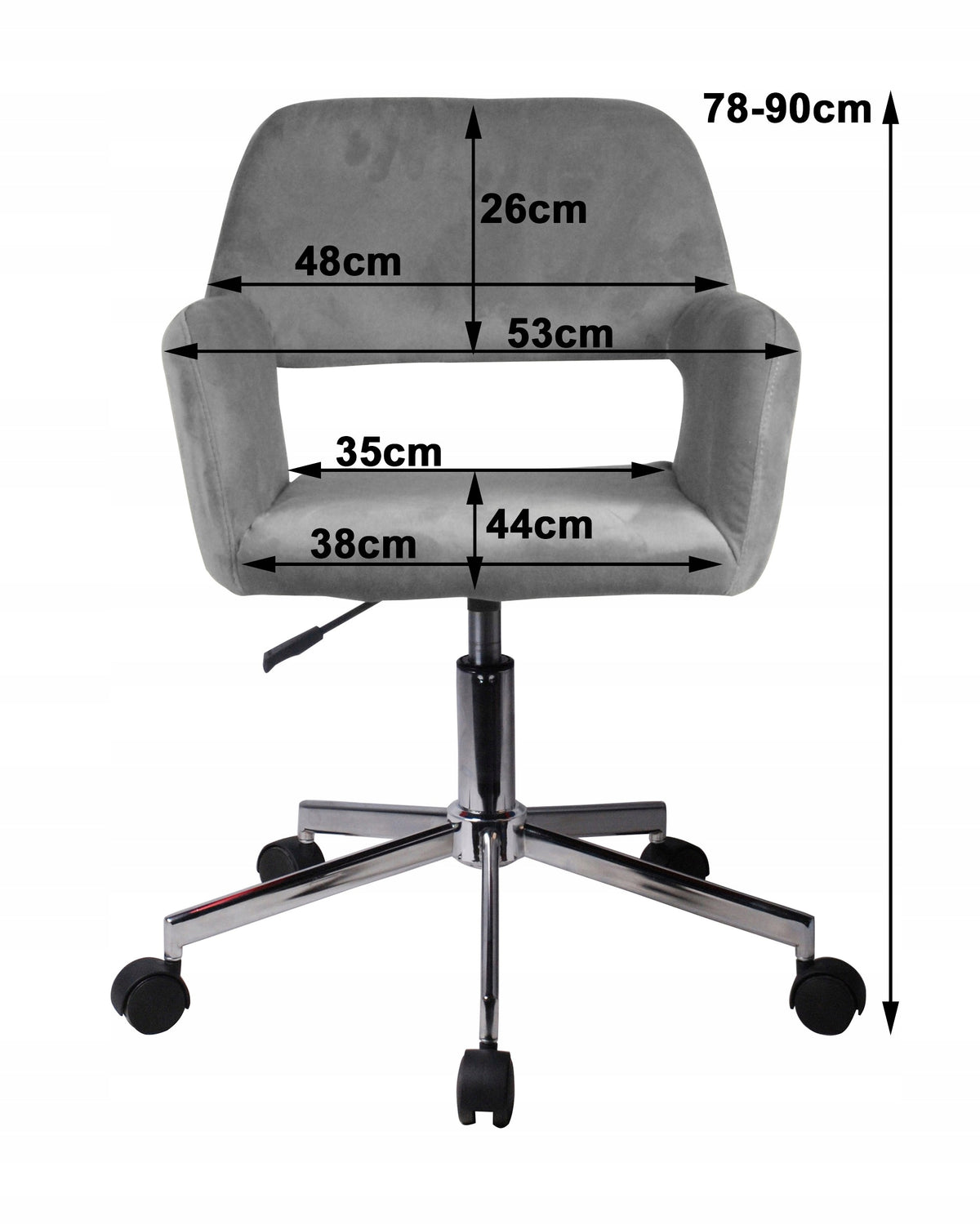 SWIVEL CHAIR FD-22 BOTTLE GREEN, AKORD Furniture Factory, OCFD-22/BG. Furniture depth 57 cm