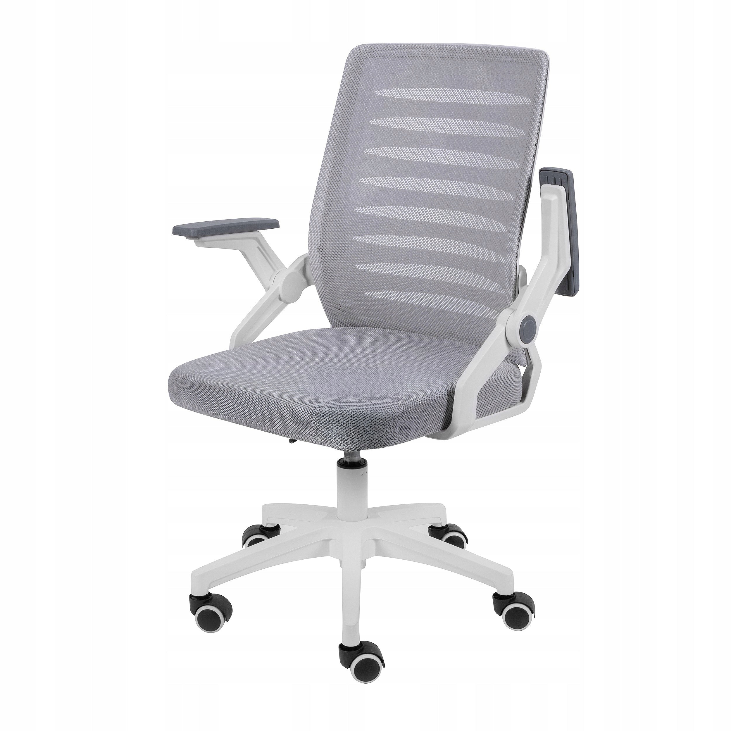 SWIVEL CHAIR ON WHEELS ERGONOMIC ADJUSTABLE OFFICE CHAIR GREY Manufacturer code 5905155100207