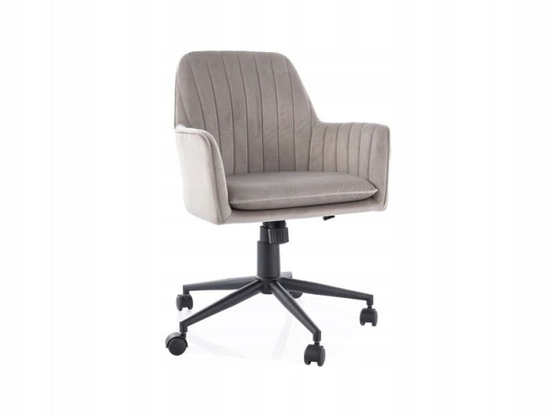 SWIVEL CHAIR Q-886 VELVET DARK BEIGE BLUVEL 40