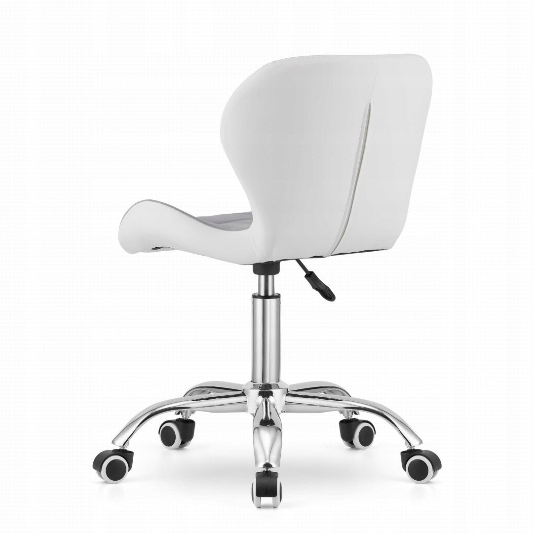 SWIVEL Chair Upholstered Office Desk Chair Grey White LOFT Manufacturer code KRZESŁO OBROTOWE Biurowe REGULOWANE WELUROWE