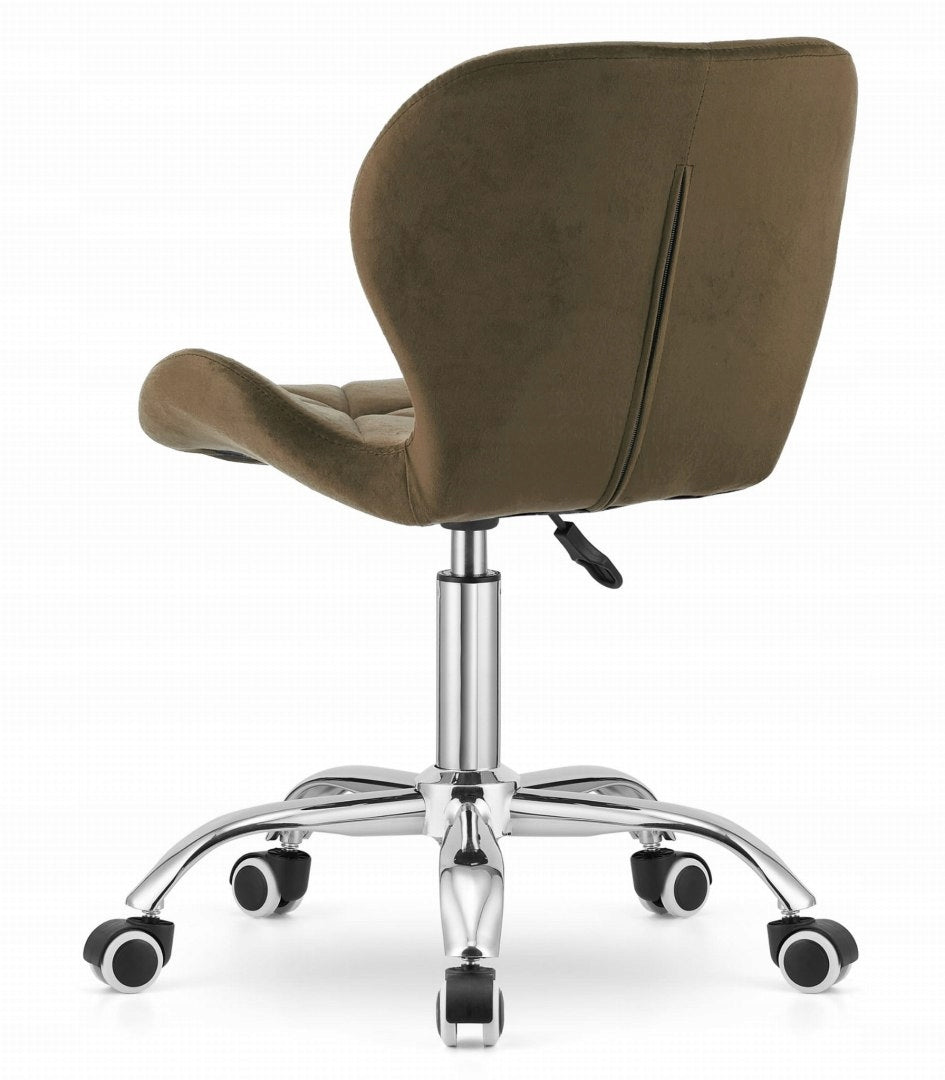 SWIVEL Chair Upholstered Velour Office Desk Chair BROWN LOFT Manufacturer code KRZESŁO OBROTOWE Biurowe REGULOWANE WELUROWE