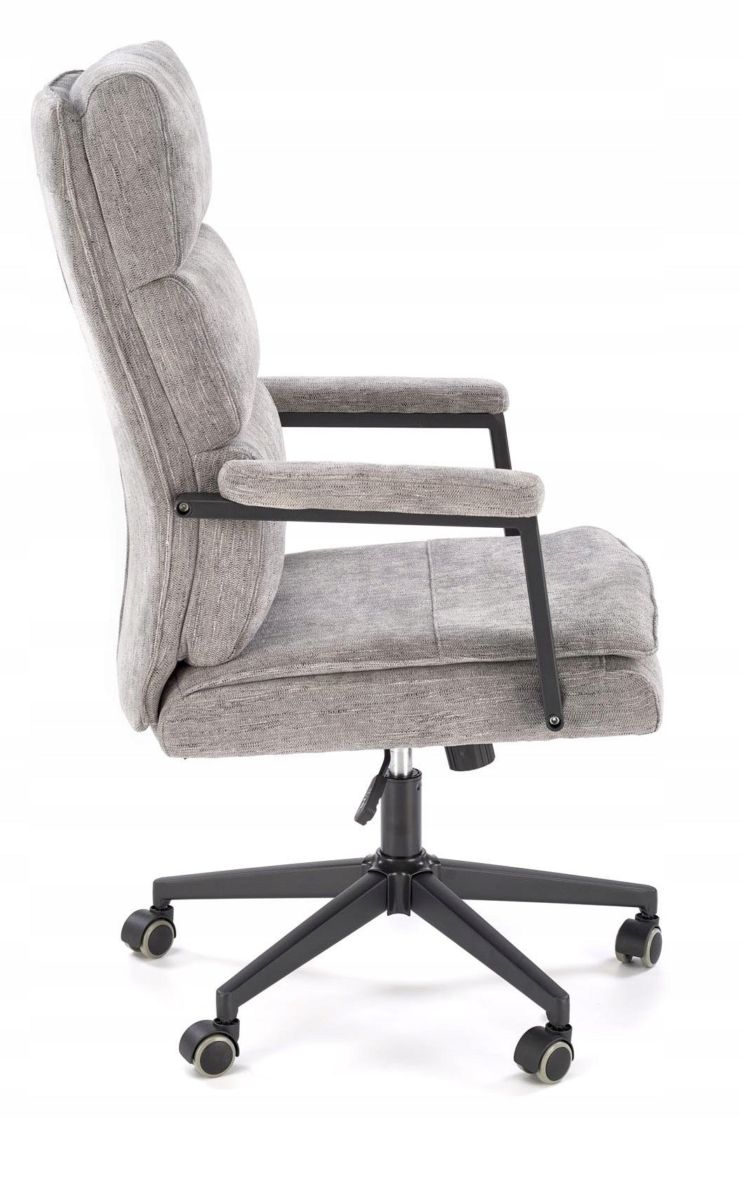 SWIVEL DESK chair ADRIANO grey fabric chair HALMAR