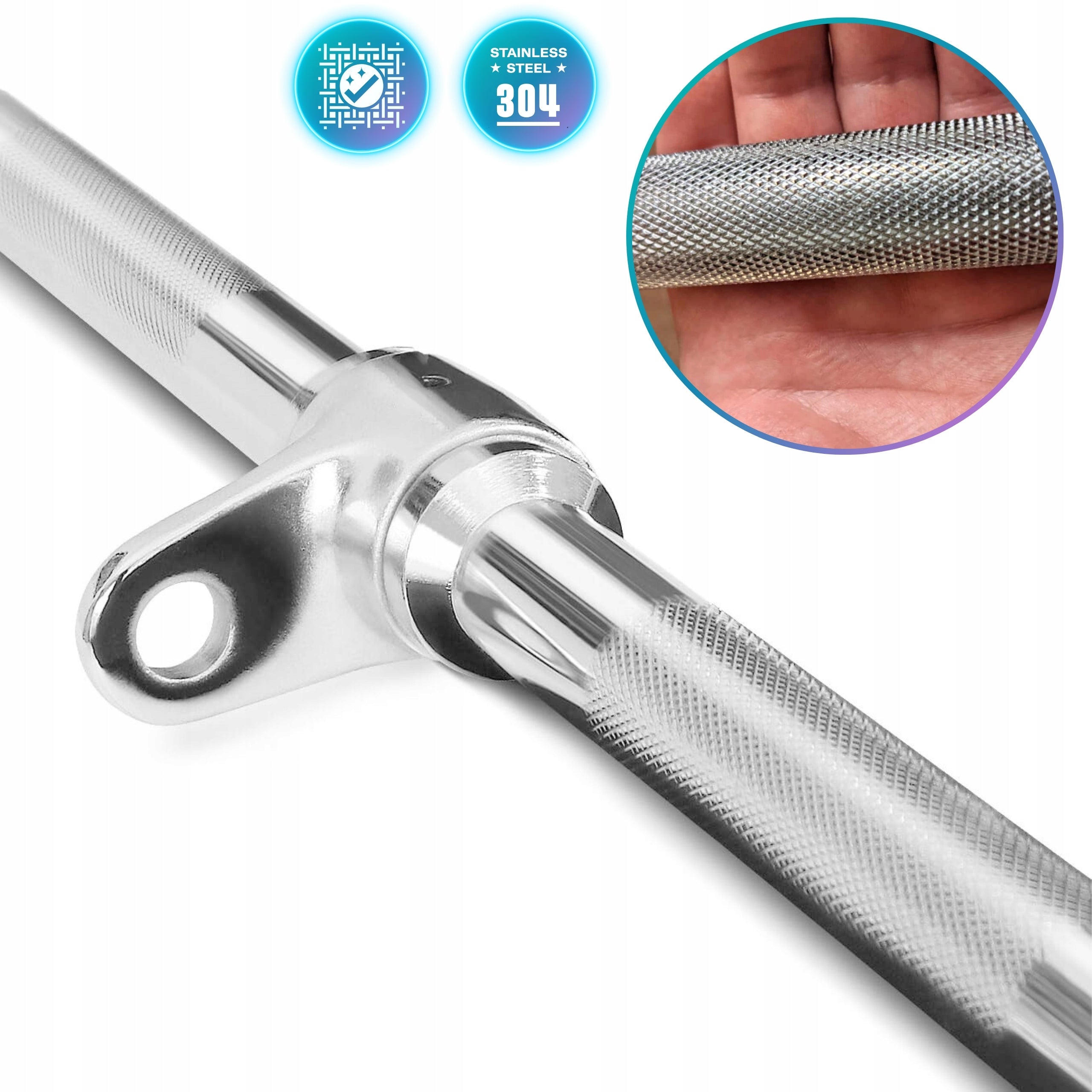 SWIVEL HOLDER FOR ATLAS LIFT STRAIGHT BAR 51cm GRIFFIN FOR BICEPS TRICEPS Kind handle/band
