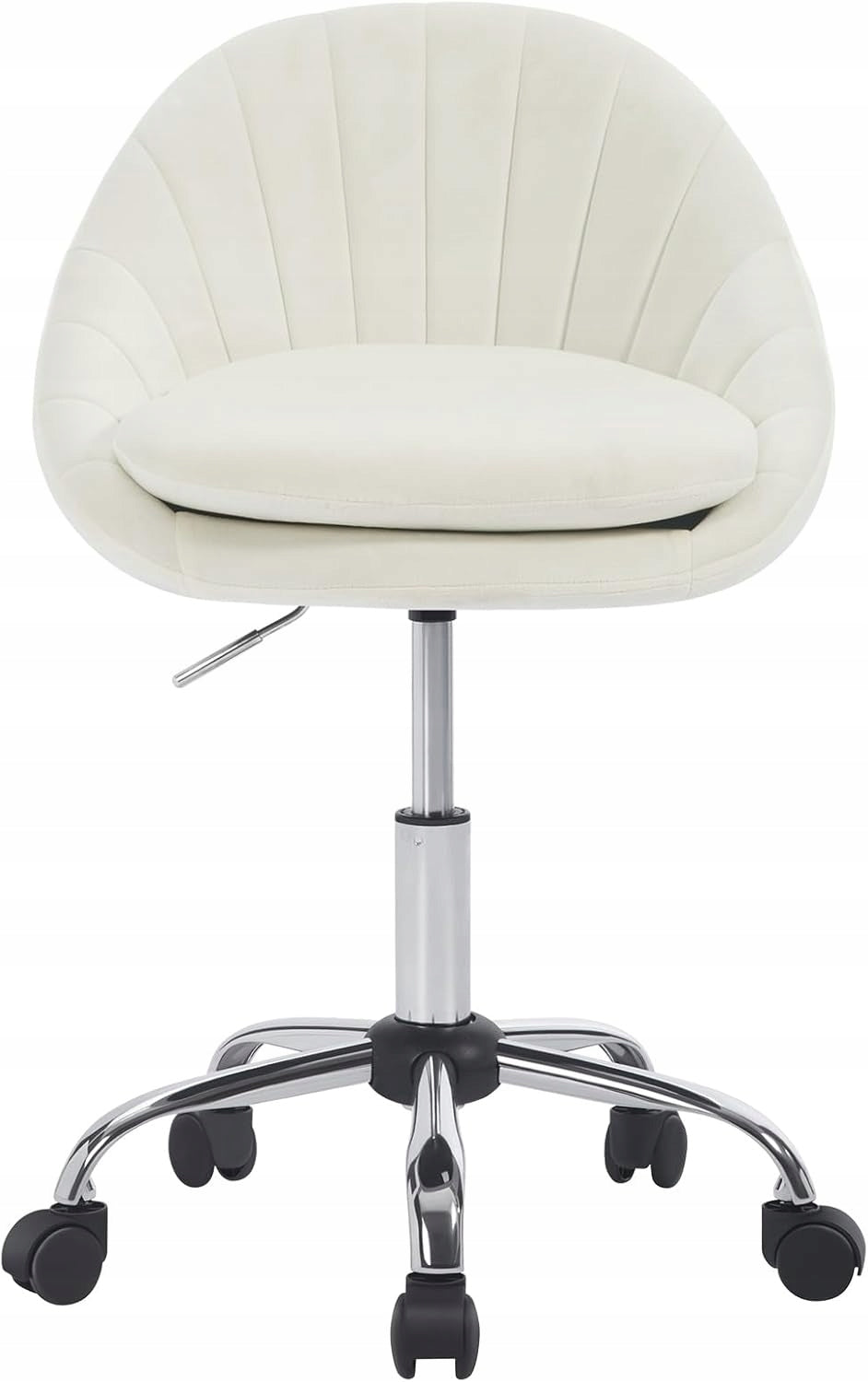 SWIVEL OFFICE CHAIR WHEELS HEIGHT ADJUSTMENT CREAM Brand Woltu